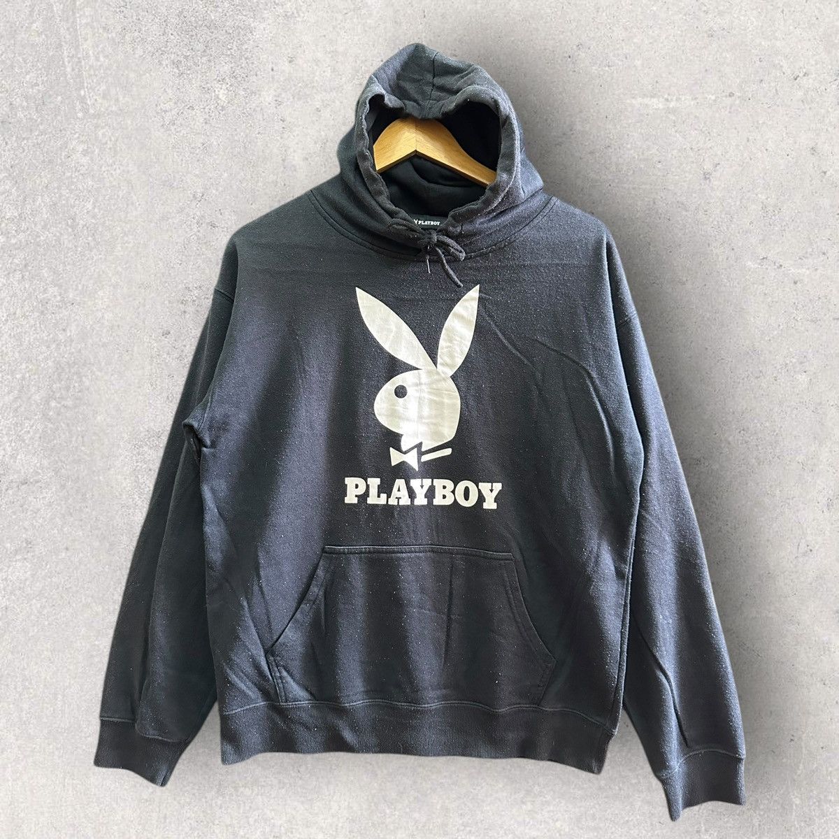 Playboy × Vintage Vintage 90’s Playboy Big Logo Streetwear Hoodie Size US XL / EU 56 / 4 - 1 Thumbnail