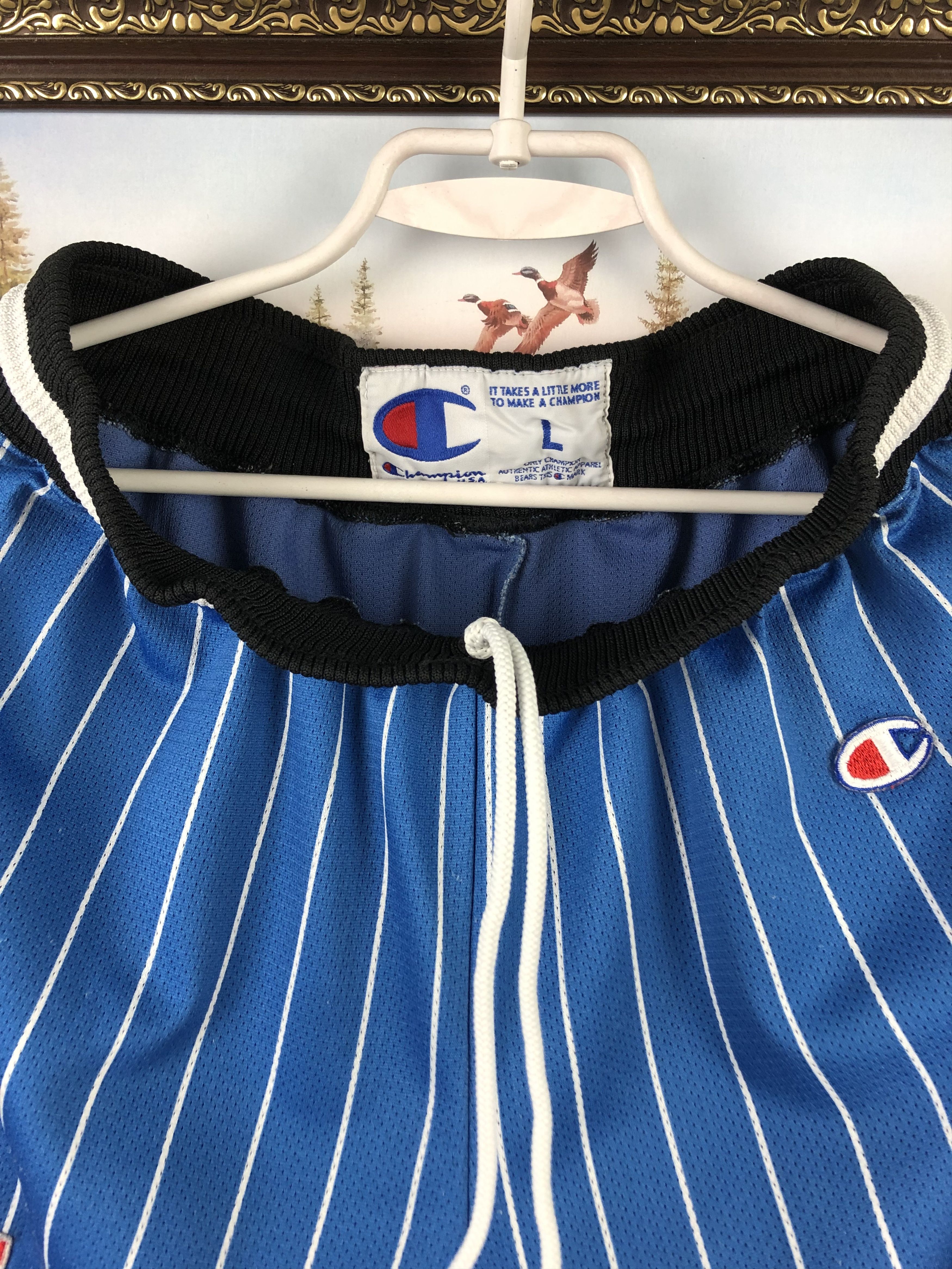NBA Vintage Orlando Magic Champion Shorts NBA Mens Rare Size US 34 / EU 50 - 8 Thumbnail