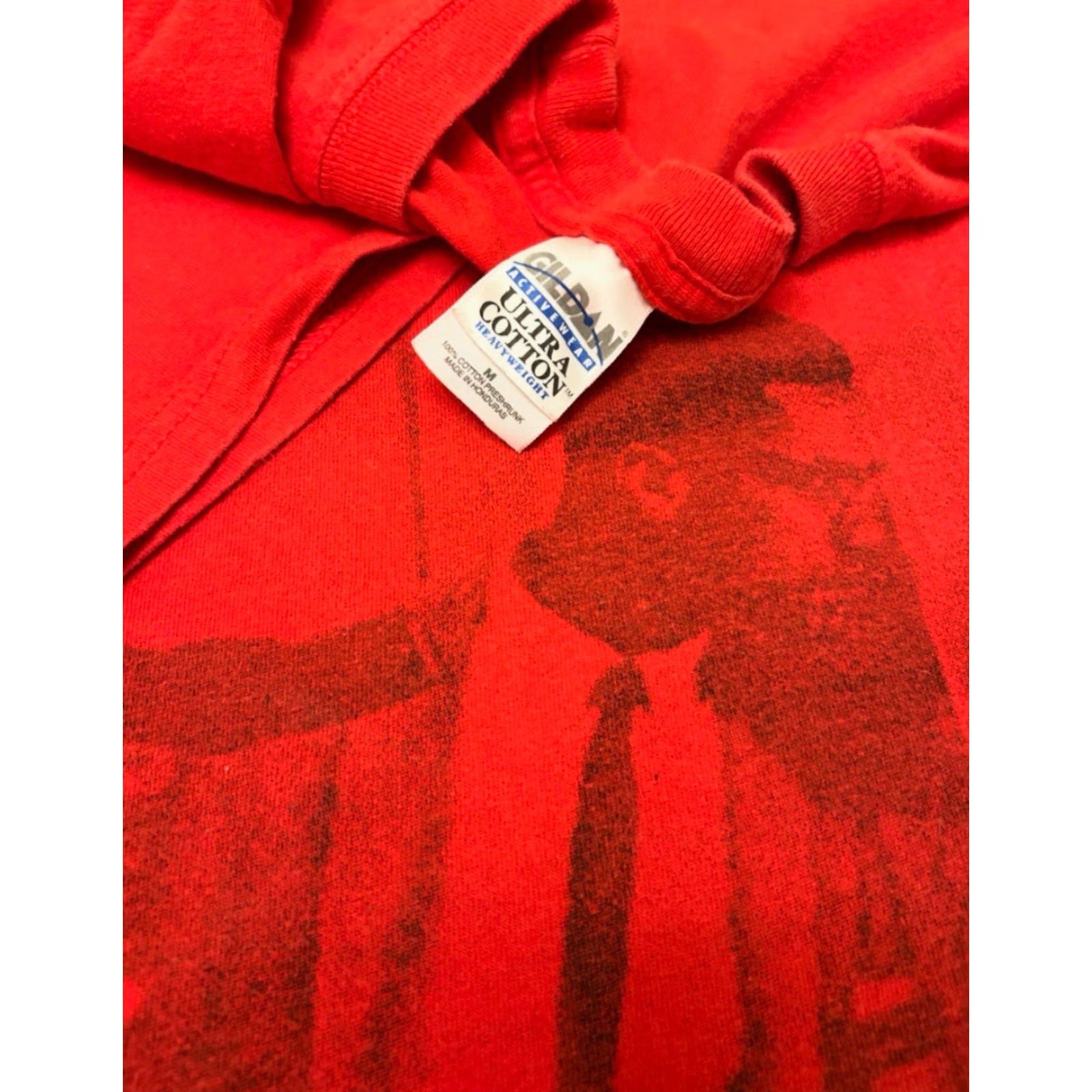 Vintage VINTAGE Malcom X By Any Means Necessary VTG Shirt Mens Size M Red 90s Hip Hop Black History 1990s Mens T-Shirt Size US M / EU 48-50 / 2 - 2 Thumbnail