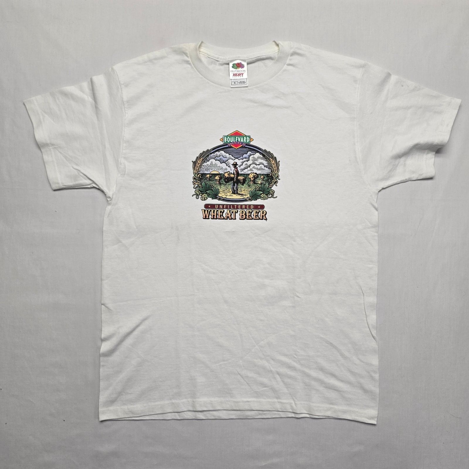 Fruit Of The Loom Boulevard Brewing Co Wheat Beer Graphic Tee M Alcohol Shirt Size US M / EU 48-50 / 2 - 1 Thumbnail