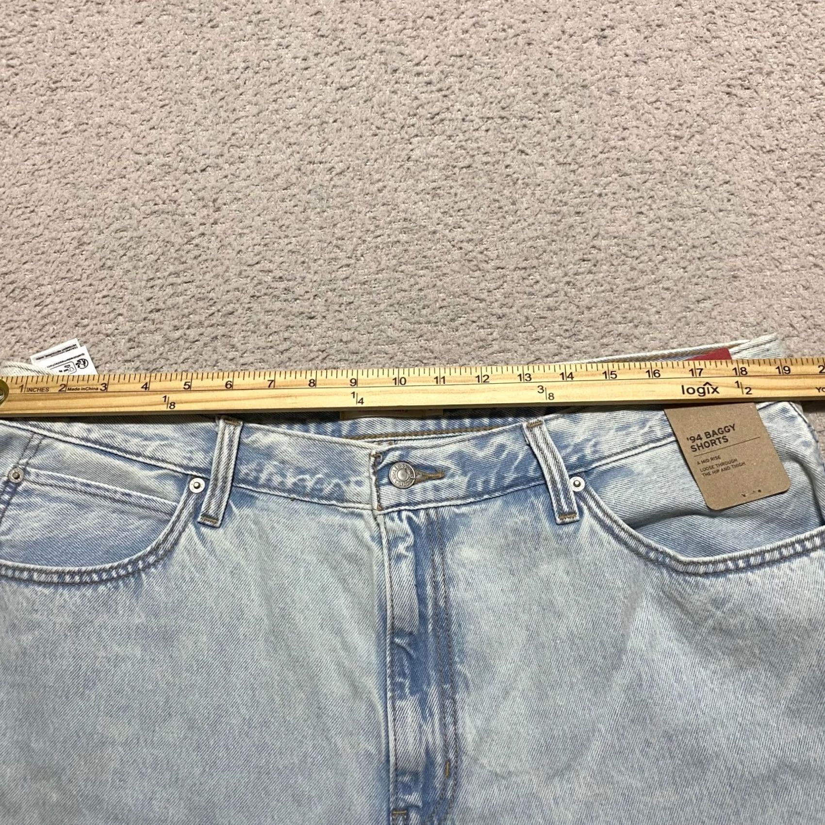 Levi's Levi's Womens Bermuda Shorts 34 Blue Denim High Rise 100% Cotton Rich Lot NWT jeans Bermuda 34 Womens Levi's Shorts Blue Denim High Rise Bermuda 34 Size 24" / US 00 / IT 34 - 7 Thumbnail