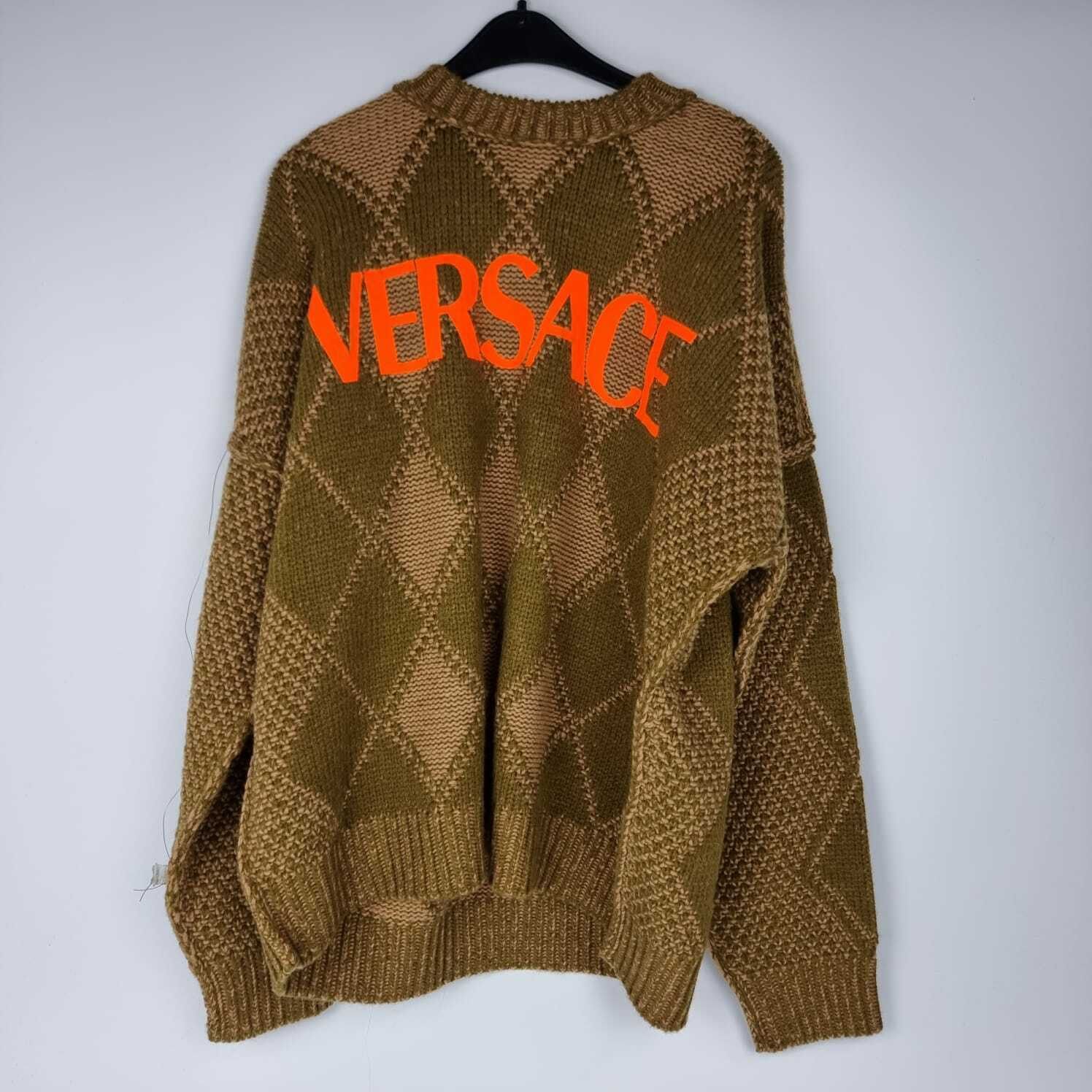 Versace VERSACE Khaki/Brown Sweater New Size S Size US S / EU 44-46 / 1 - 1 Thumbnail