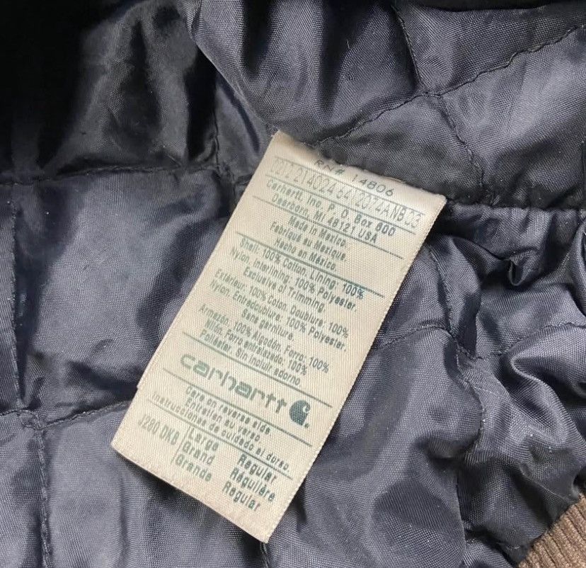 Carhartt Carhartt Duck Washed Quilt Lined Work Jacket* mens Large Reg Size US L / EU 52-54 / 3 - 5 Thumbnail