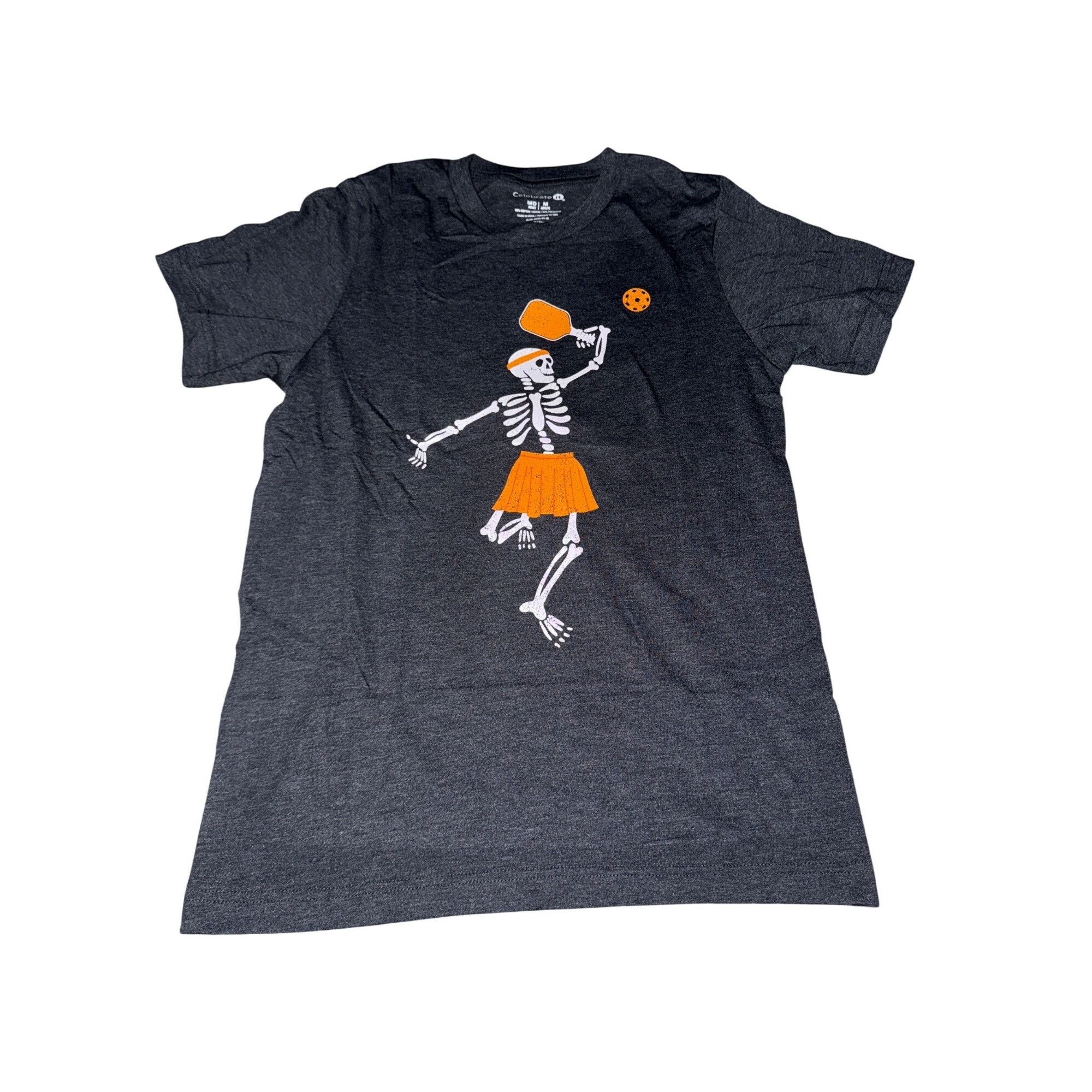 Other Skeleton Pickleball Graphic T-Shirt Adult M Celebrate It Cot Size M / US 6-8 / IT 42-44 - 1 Thumbnail