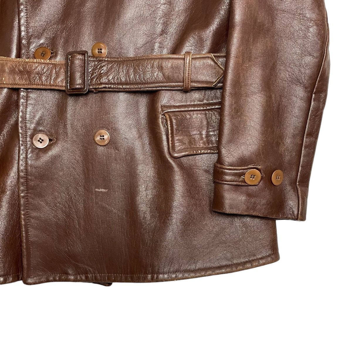 Vintage 1940s Swedish Goatskin Jacket - Large Size US L / EU 52-54 / 3 - 5 Thumbnail