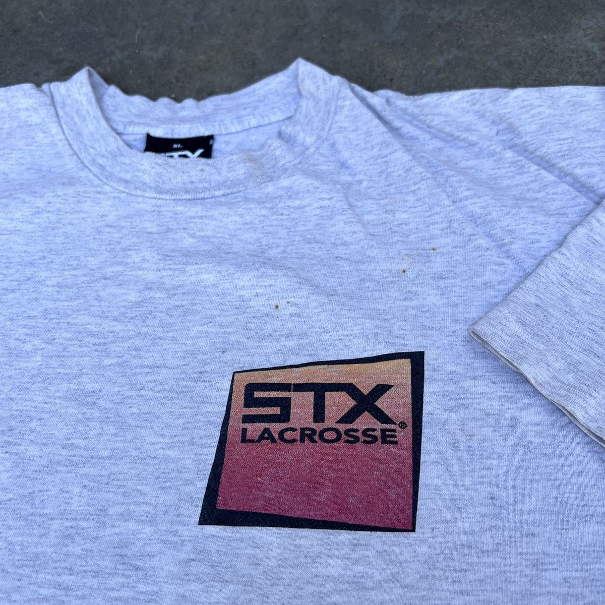 Vintage Vintage 90s STX Lacrosse Graphic Promo Tee XL Size US XL / EU 56 / 4 - 9 Thumbnail