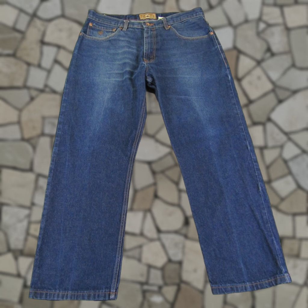 Rocawear VINTAGE Rocawear Jeans Mens 36x30 Blue Denim Straight Leg Dark Wash Y2K Pants Jeans Size US 35 - 1 Thumbnail