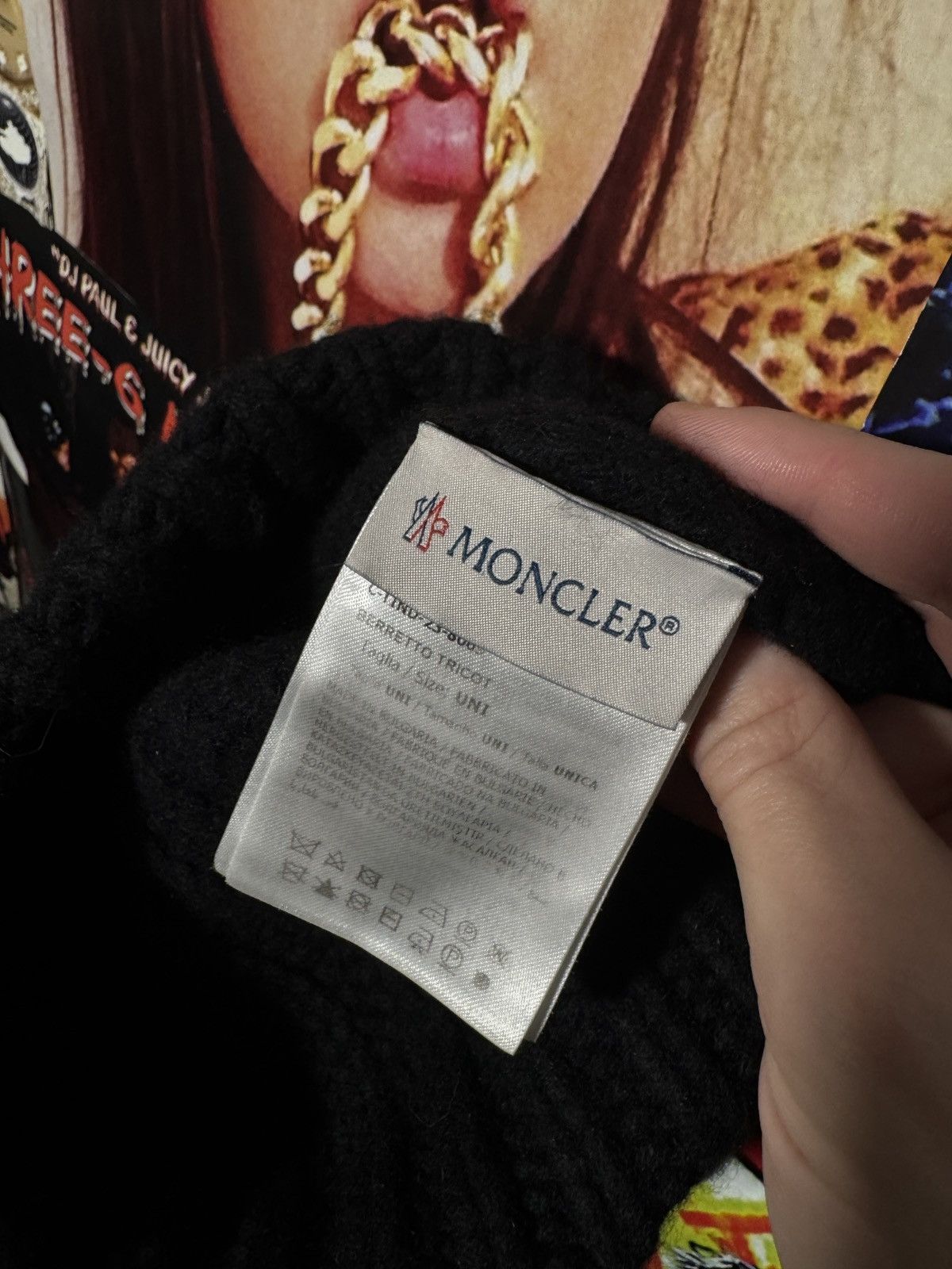 Moncler Moncler Cashmere Beanie Hat Size ONE SIZE - 4 Thumbnail
