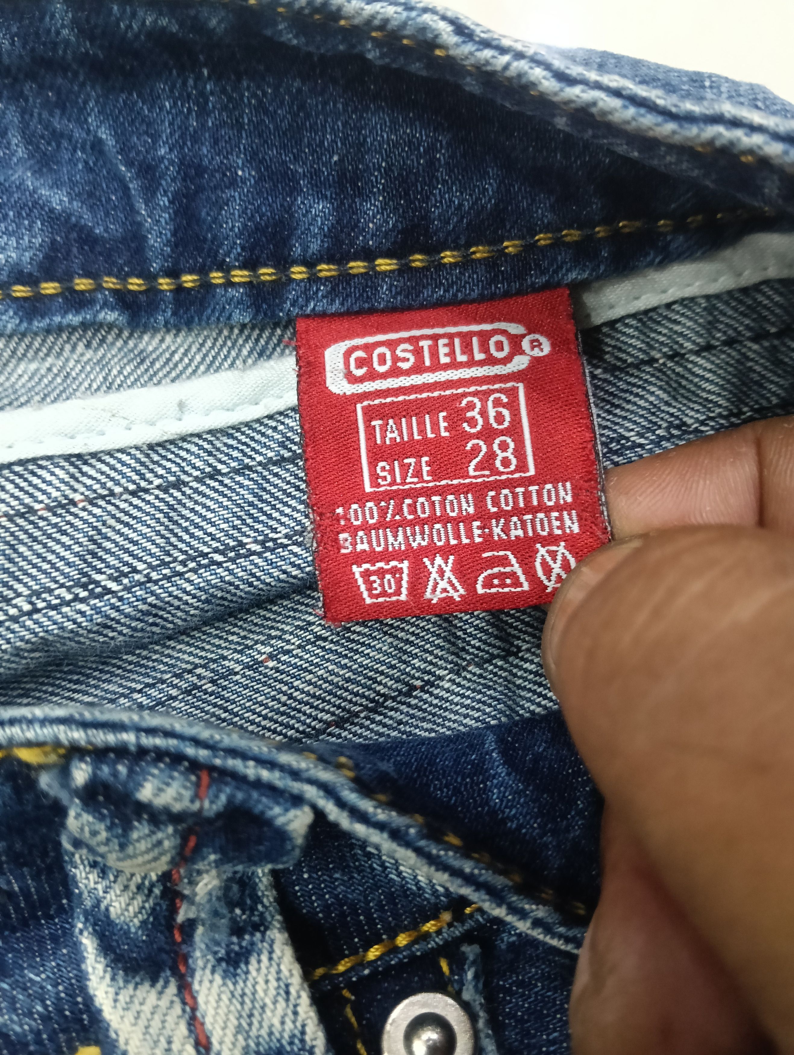 Japanese Brand Costello Sick Design Bootcut Denim Size 30" / US 8 / IT 44 - 10 Thumbnail