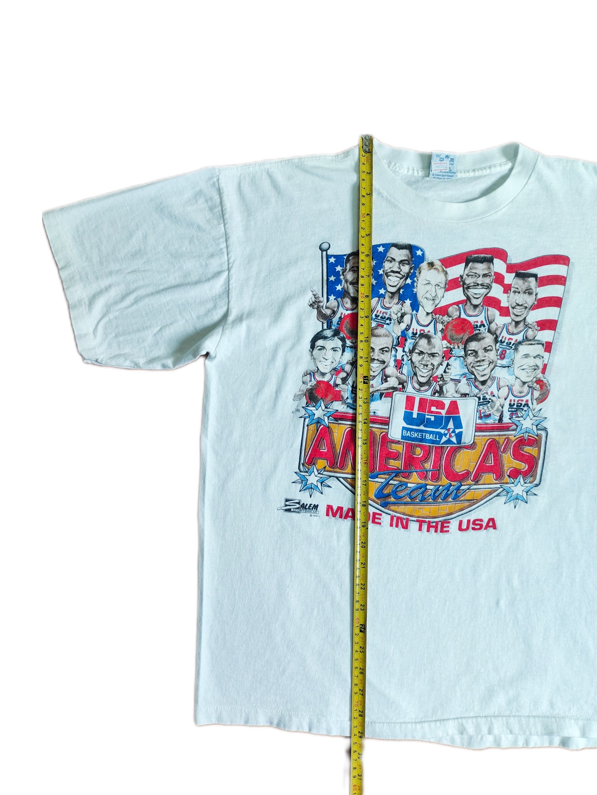 NBA × Vintage Vintage Olympic Dream Team Caricature 90s 2side T-shirt Size US XL / EU 56 / 4 - 8 Thumbnail