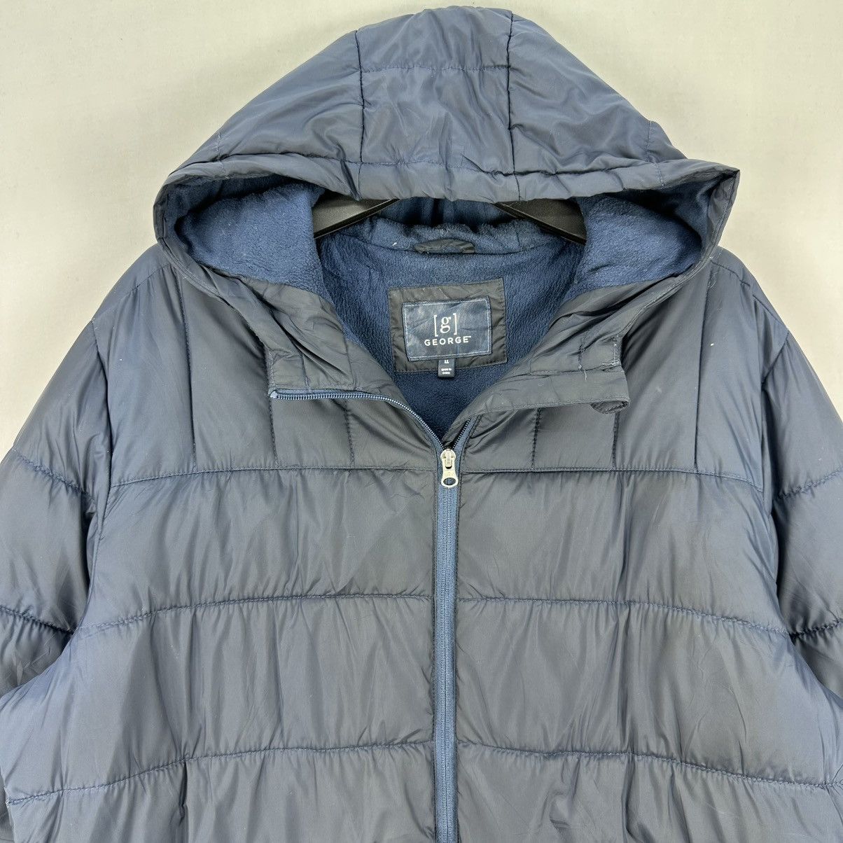 George Vintage Puffer Zipper Jacket Hoodie by George Size US L / EU 52-54 / 3 - 7 Thumbnail