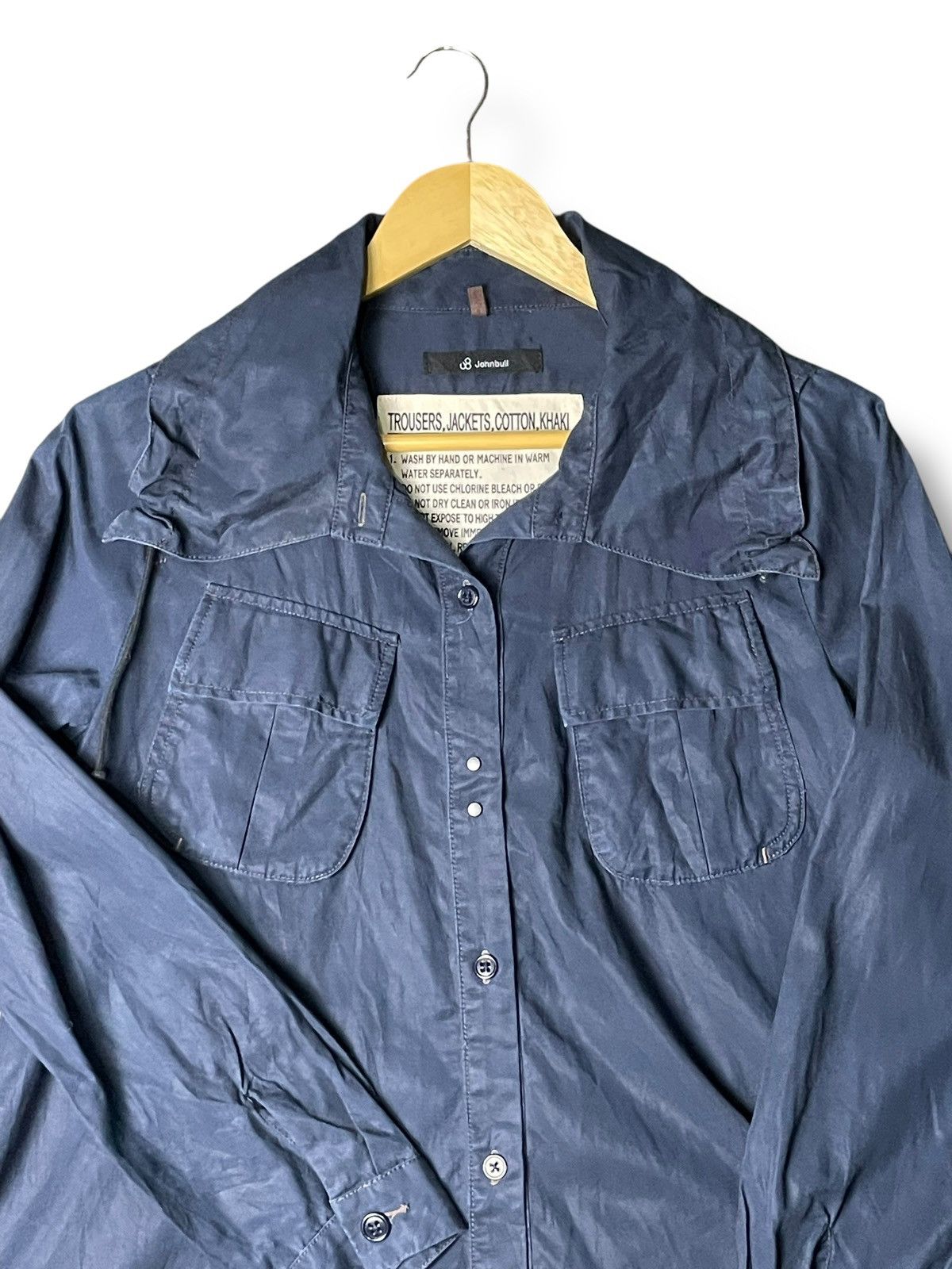 Japanese Brand × Johnbull × Vintage Johnbull Garze Military Shirt Jacket (40) Size US S / EU 44-46 / 1 - 2 Thumbnail
