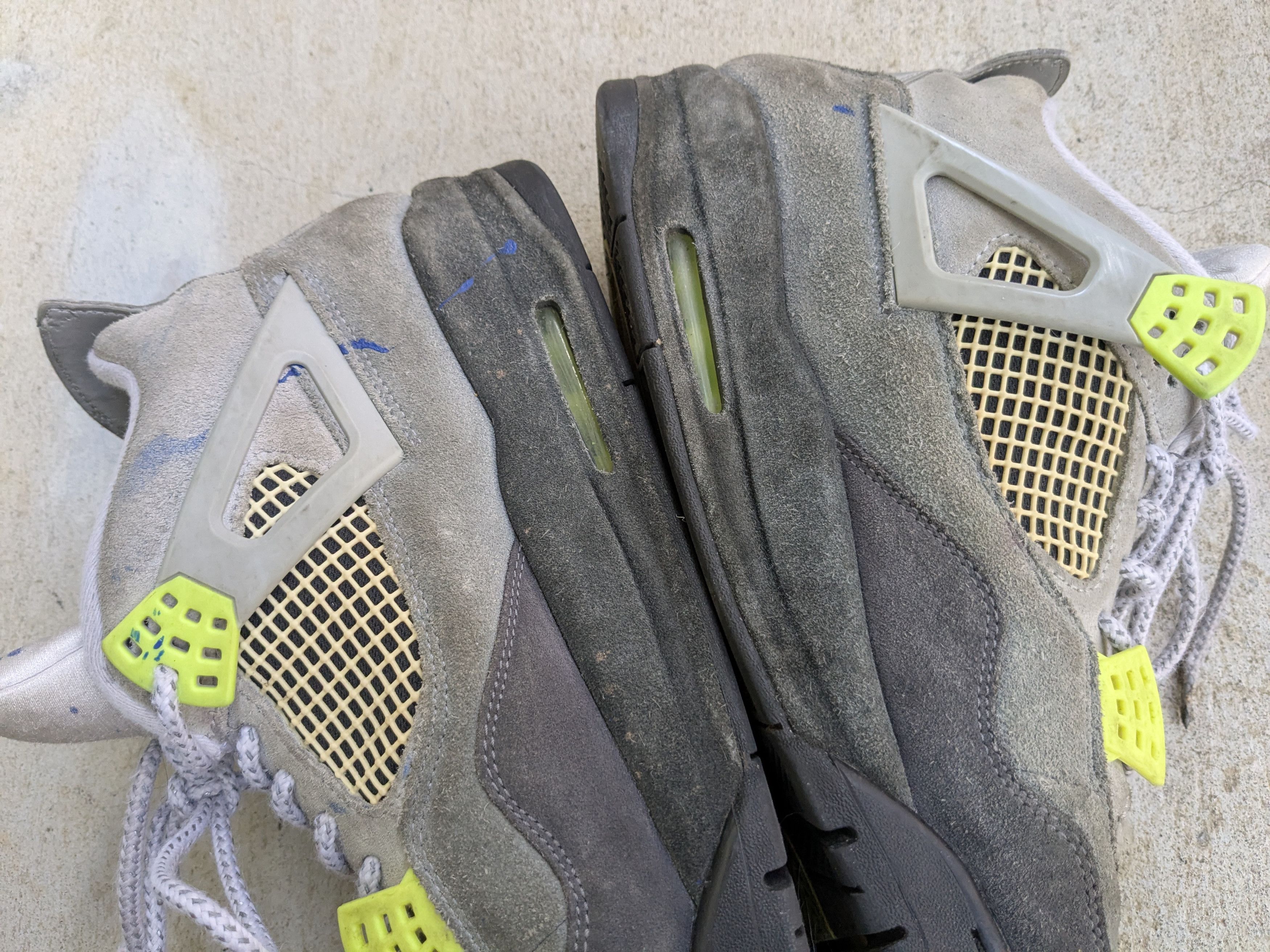 Jordan Brand Air Jordan 4 SE Neon 95 CT5342-007 Gray Suede Neon Green Size US 13 / EU 46 - 14 Thumbnail