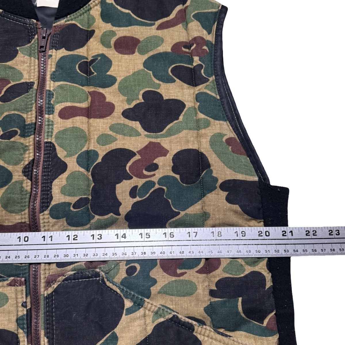 Other Vintage 60s Woodland Duck Camouflage Hunting Vest YKK l Size US L / EU 52-54 / 3 - 4 Thumbnail