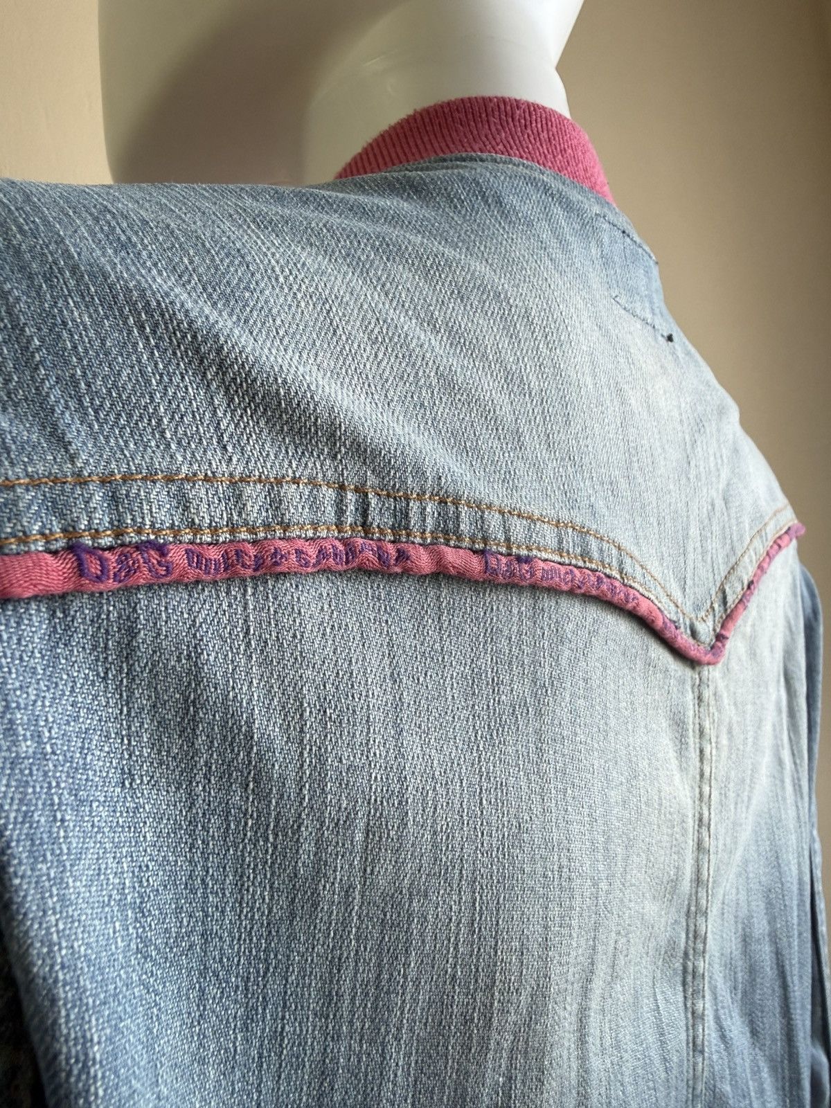 Dolce & Gabbana Vintage Dolce Gabbana Blue/Pink Denim Jacket Size 28/42 Size M / US 6-8 / IT 42-44 - 10 Thumbnail