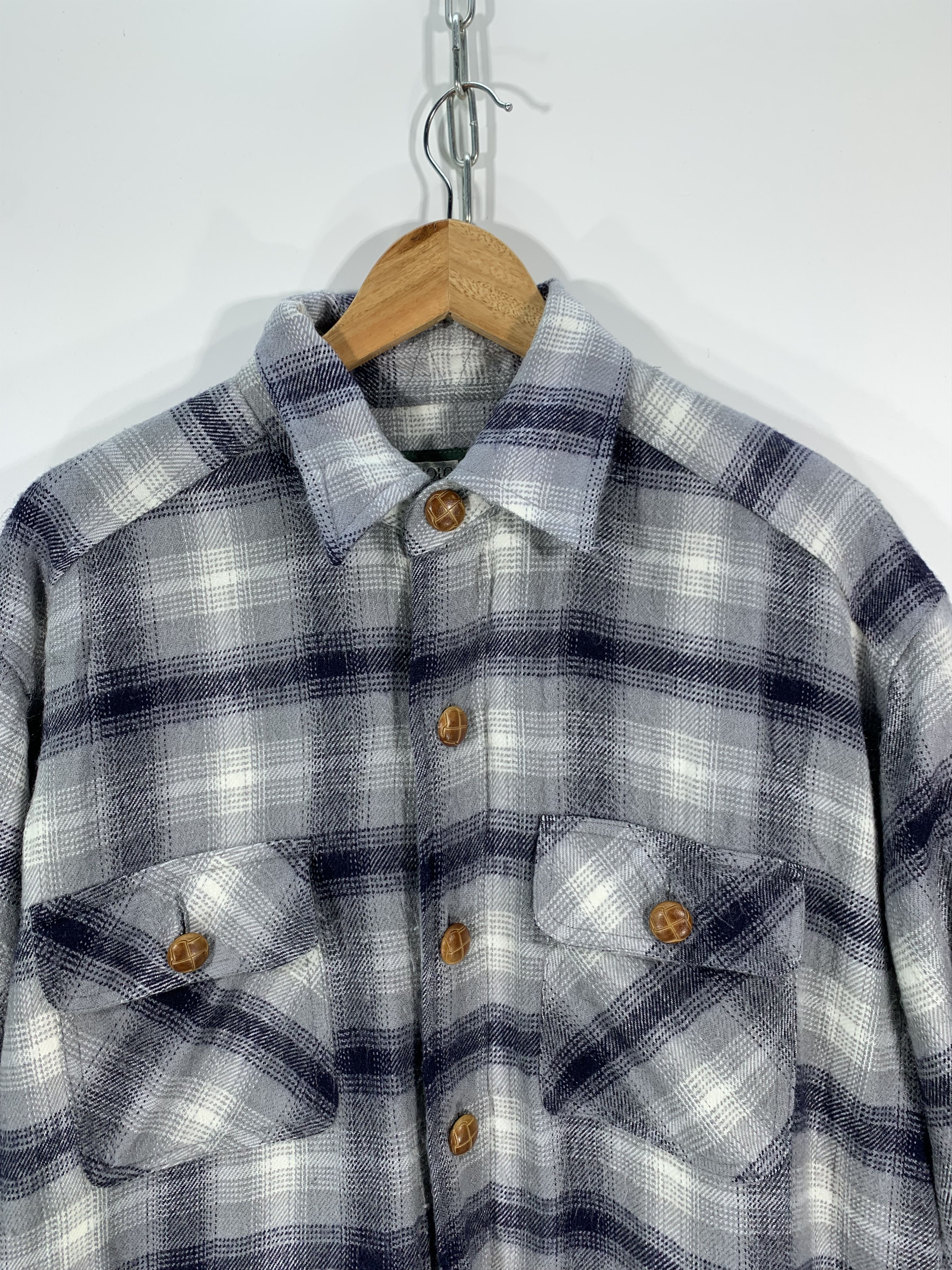 Uniqlo Vintage 90s Uniqlo Sherpa Flannel Jacket Size US L / EU 52-54 / 3 - 4 Thumbnail