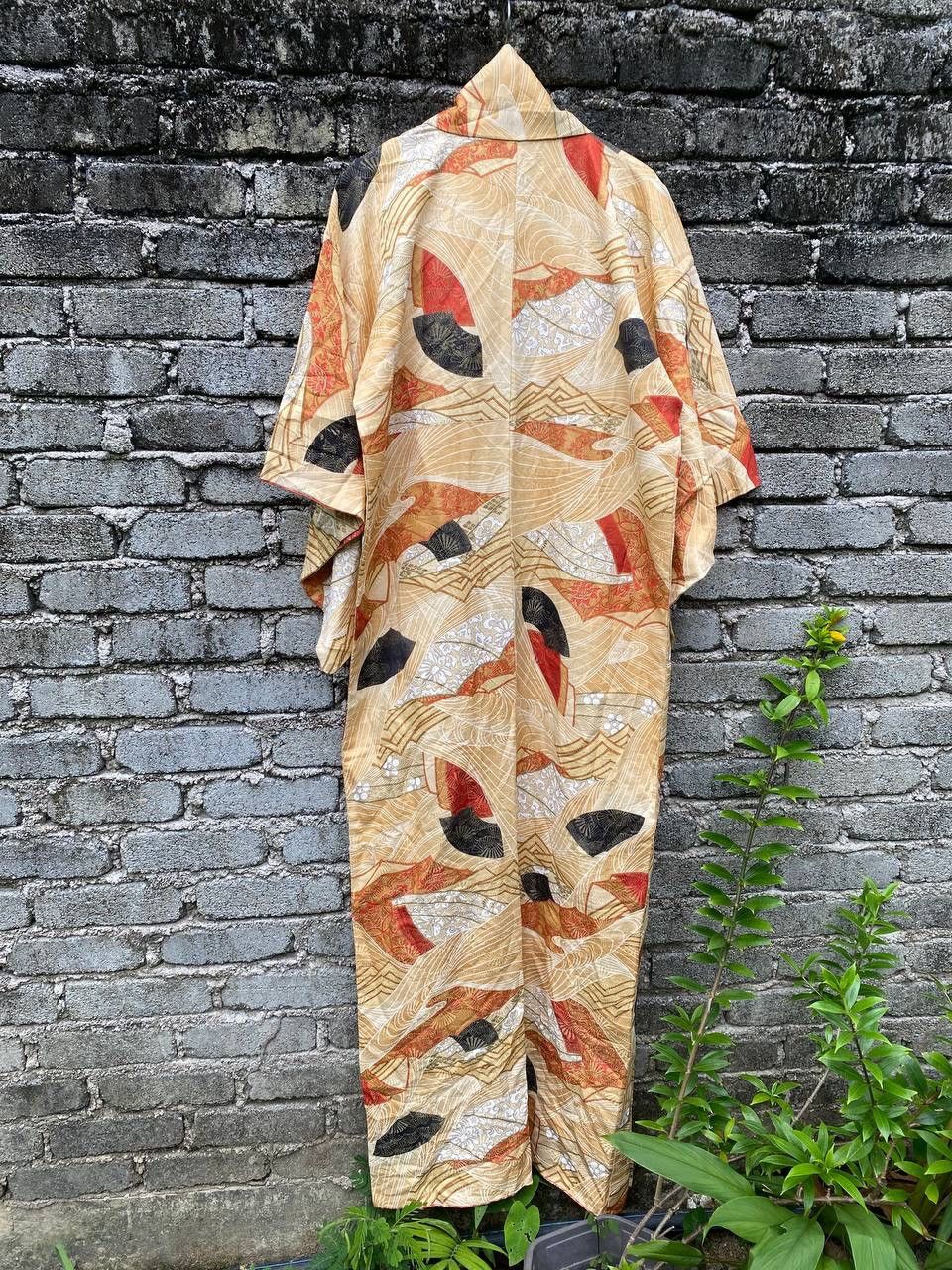 Other Vintage Karaori Silk Kimono Size L / US 10 / IT 46 - 3 Thumbnail