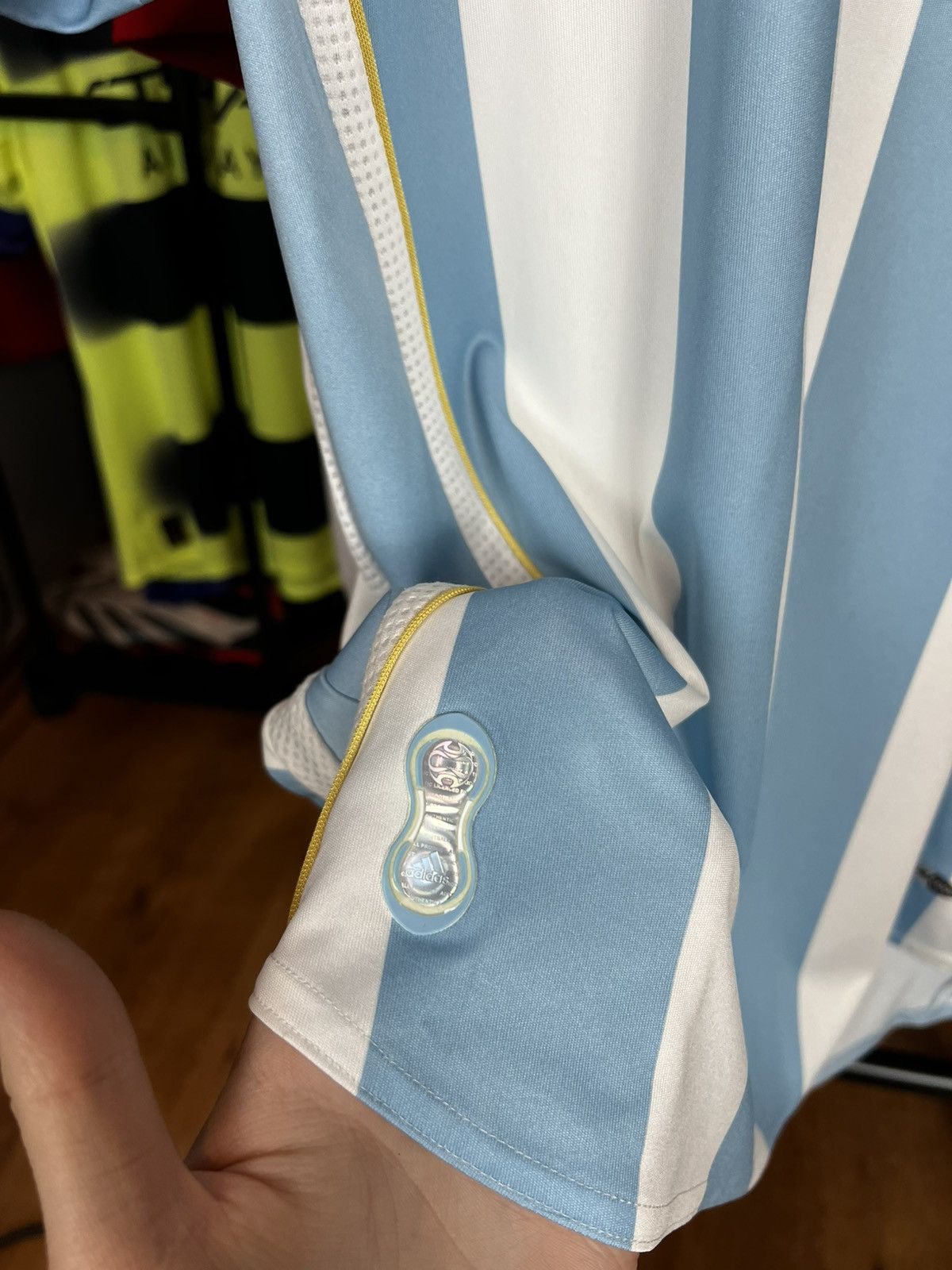 Adidas Soccer Jersey Argentina 2006/06 Lionel Messi #19 Size US L / EU 52-54 / 3 - 7 Thumbnail