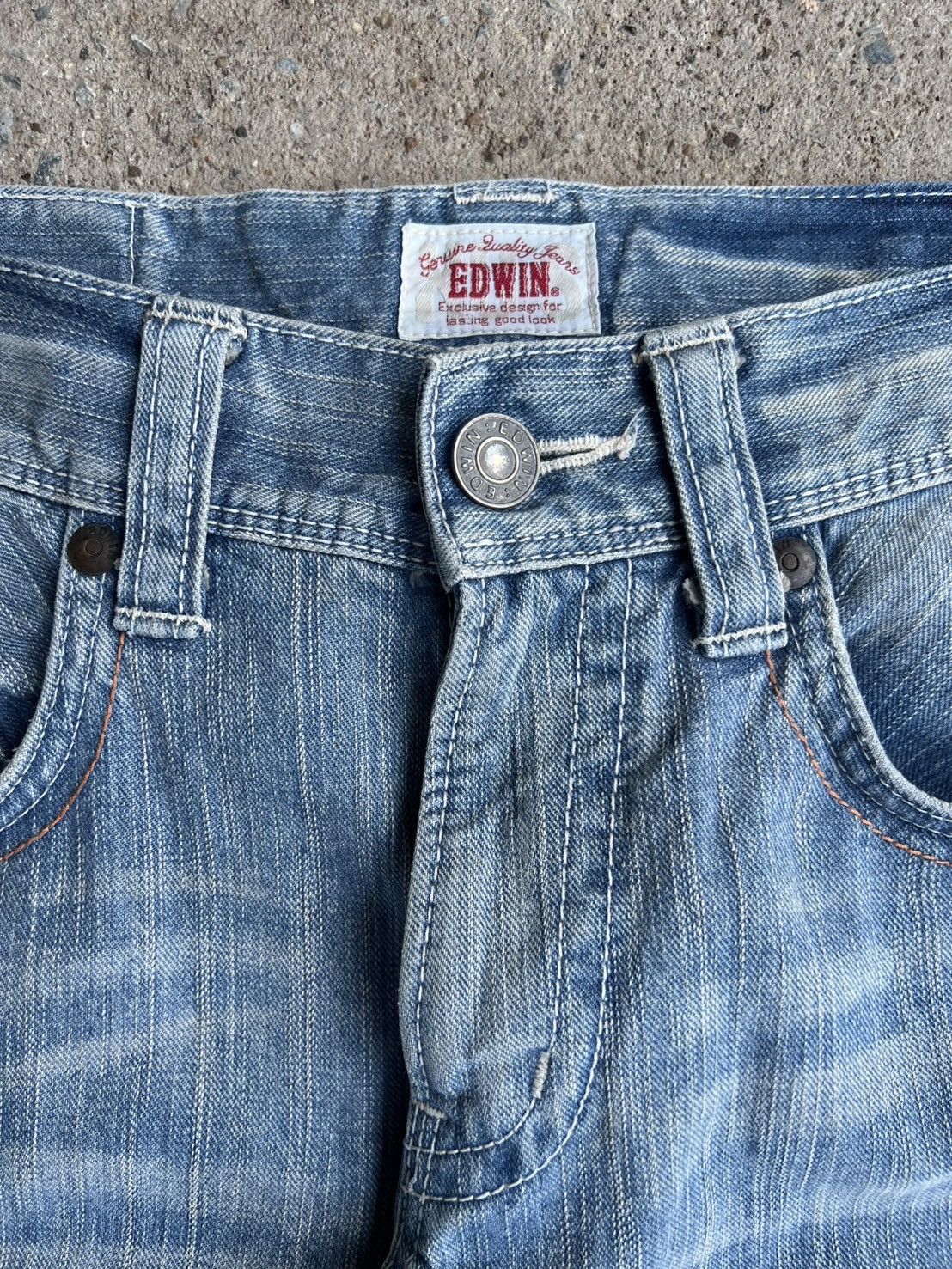 Vintage Distressed Vintage Edwin Patchwork Flared Pants Size US 32 / EU 48 - 3 Thumbnail