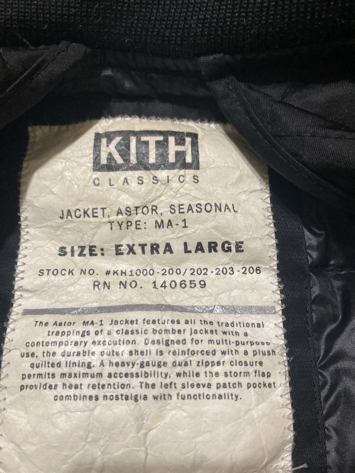 Kith × Ronnie Fieg KITH MA-1 Astor Down Jacket Size US XL / EU 56 / 4 - 6 Thumbnail
