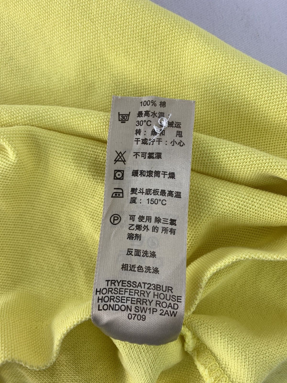 Burberry Burberry Brit Small Embroidery Logo Plain Polo Tee Tshirt Size US S / EU 44-46 / 1 - 7 Thumbnail