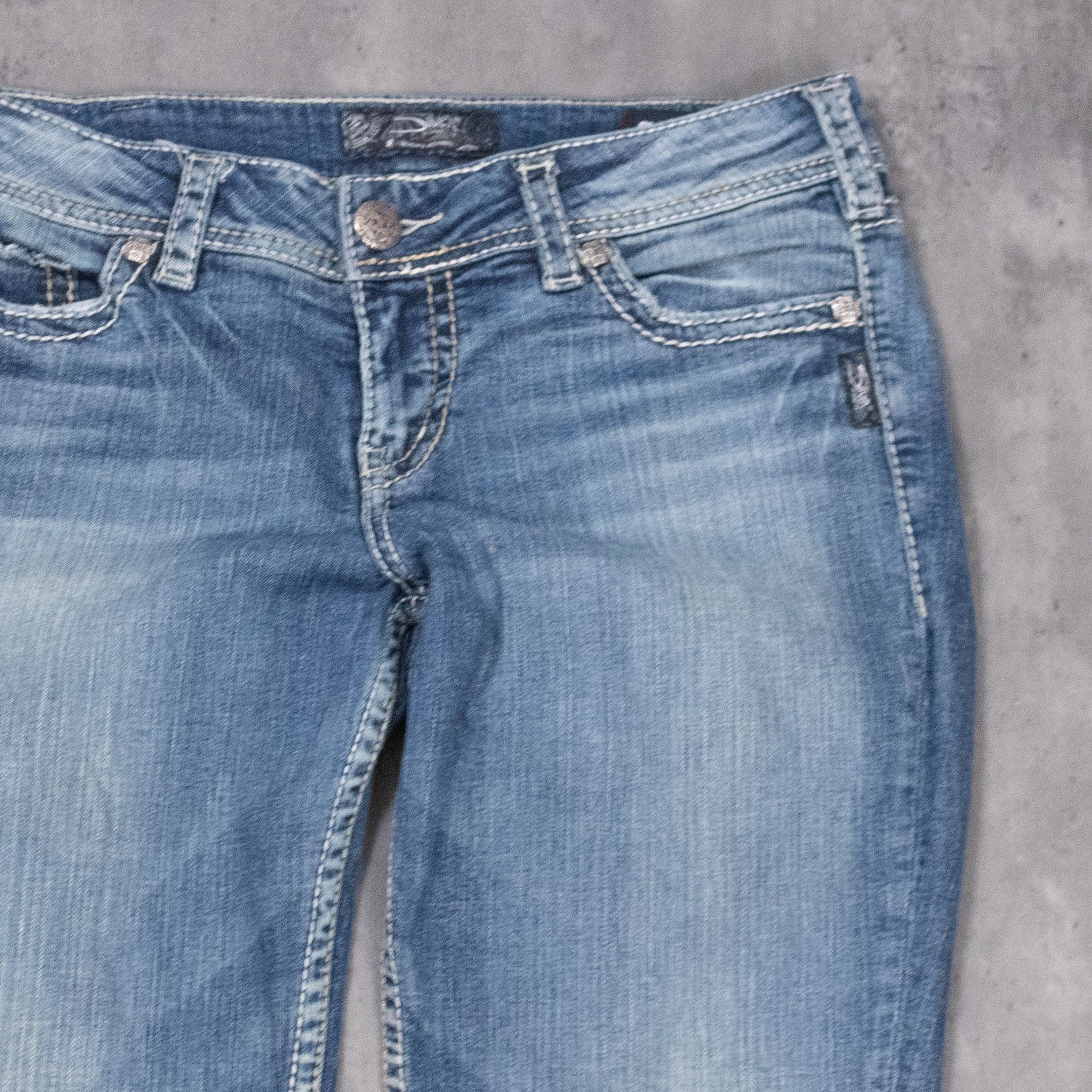 Silver Jeans Co. Y2K Silver Jeans Co Zac Bootcut Low Rise Denim Size US 35 - 7 Thumbnail