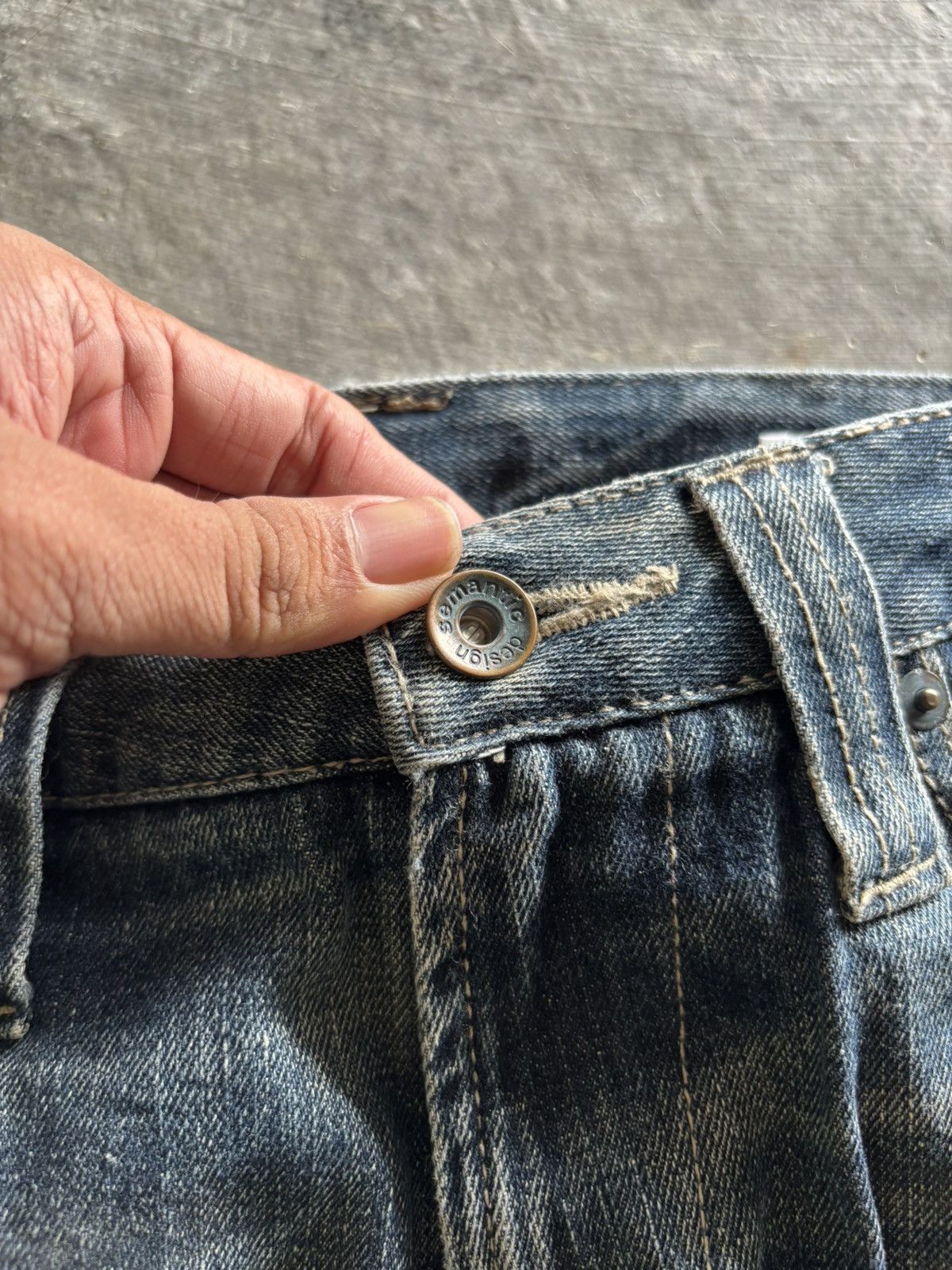 If Six Was Nine Flare Semantic design rusty japanese jeans punk grunge style Size US 34 / EU 50 - 3 Thumbnail