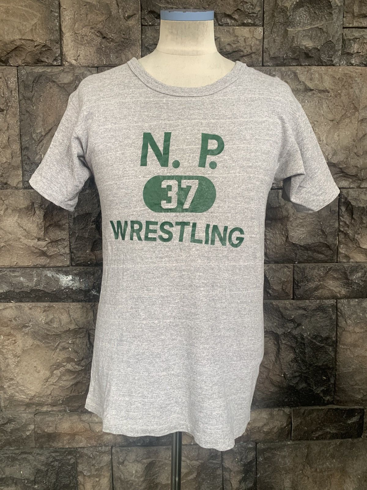 Champion Vintage 80s Champion Tri Blend T shirt Size US M / EU 48-50 / 2 - 1 Thumbnail