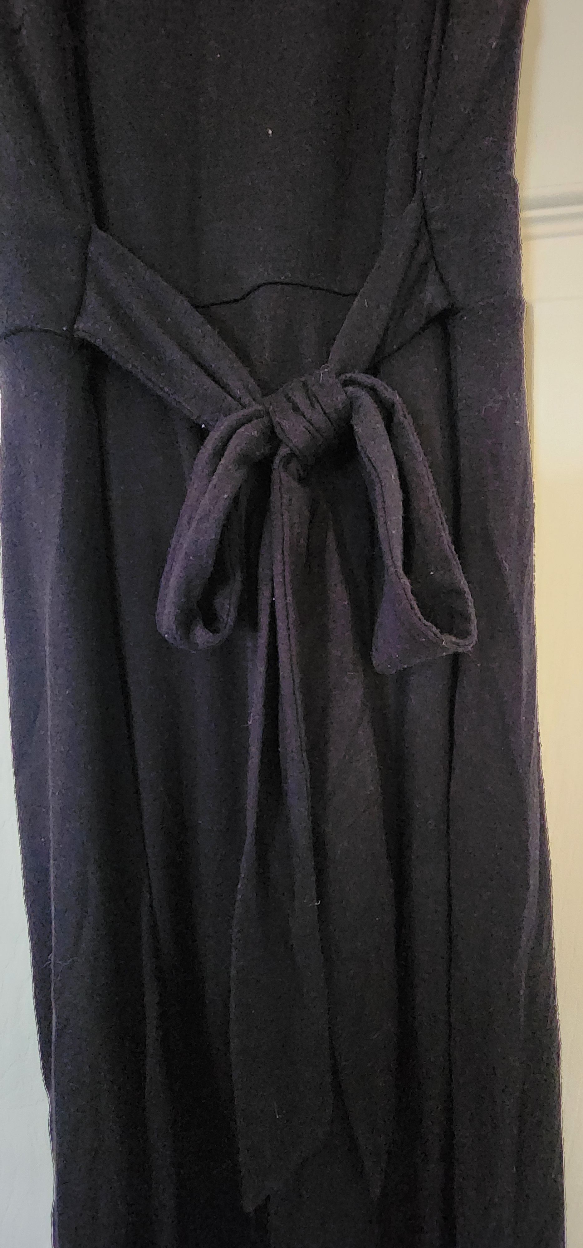 Gap GAP Little Black Dress LBD Vneck Sleeveless Pleated Tie XS Size XS / US 0-2 / IT 36-38 - 4 Thumbnail