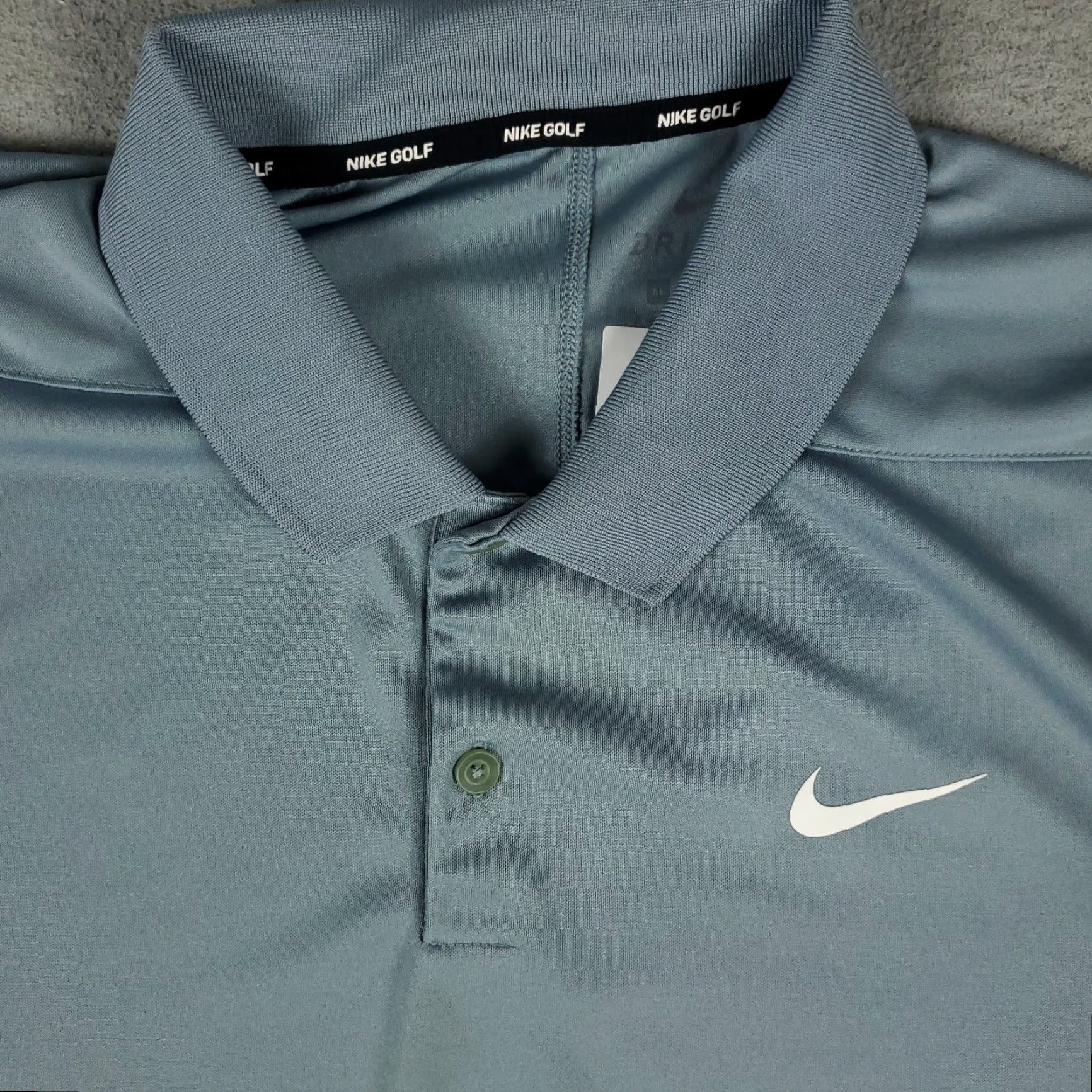 Nike VINTAGE Nike Polo Shirt Mens XL Gray/Blue Swoosh Golf Casual Short Sleeve Shirt Adult XL Gray Nike Polo Mens XL Gray/Blue 90s Sports Preppy Mens Size US XL / EU 56 / 4 - 2 Thumbnail