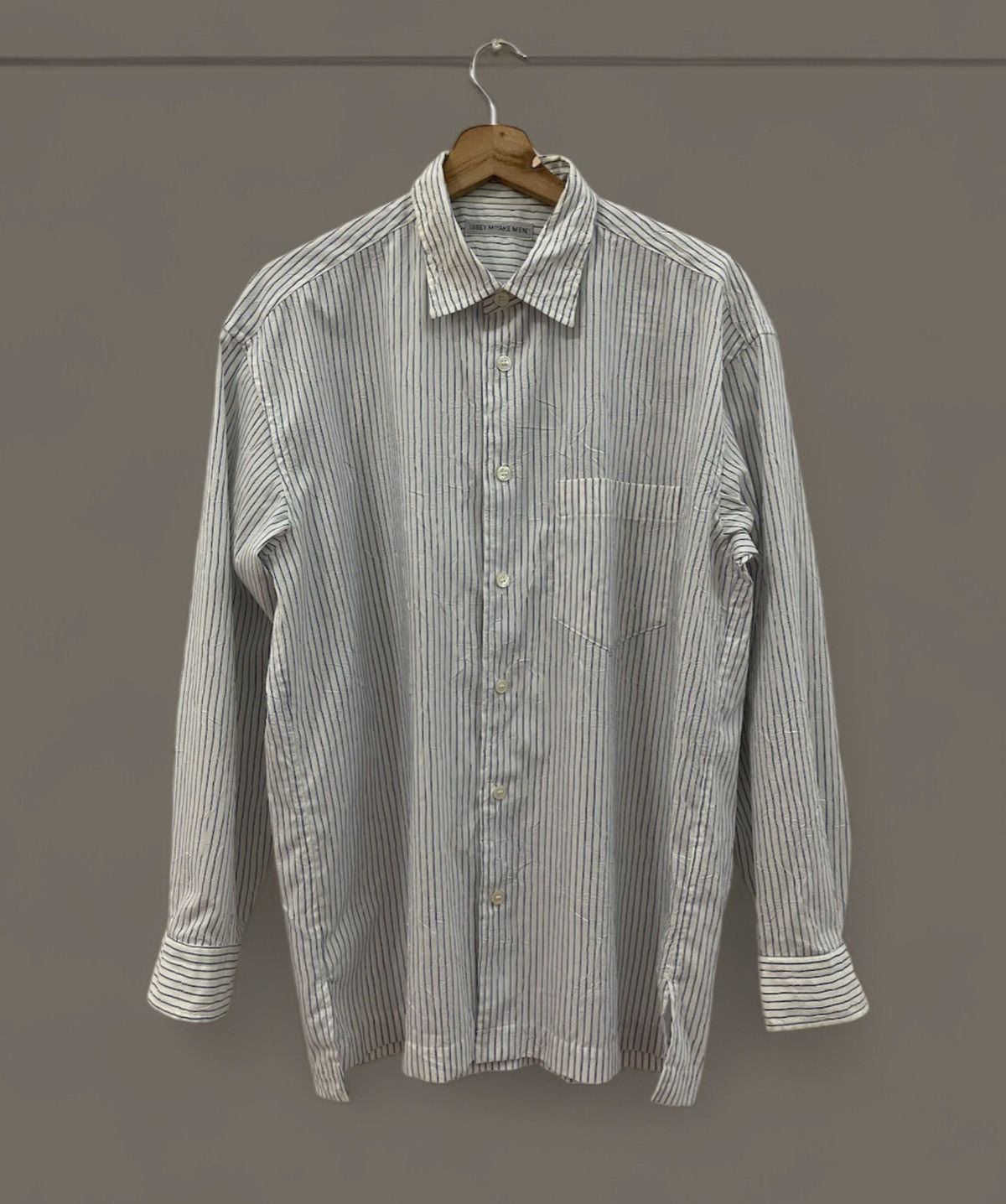 Issey Miyake Issey Miyake Men Stripe Shirts Size US L / EU 52-54 / 3 - 1 Thumbnail