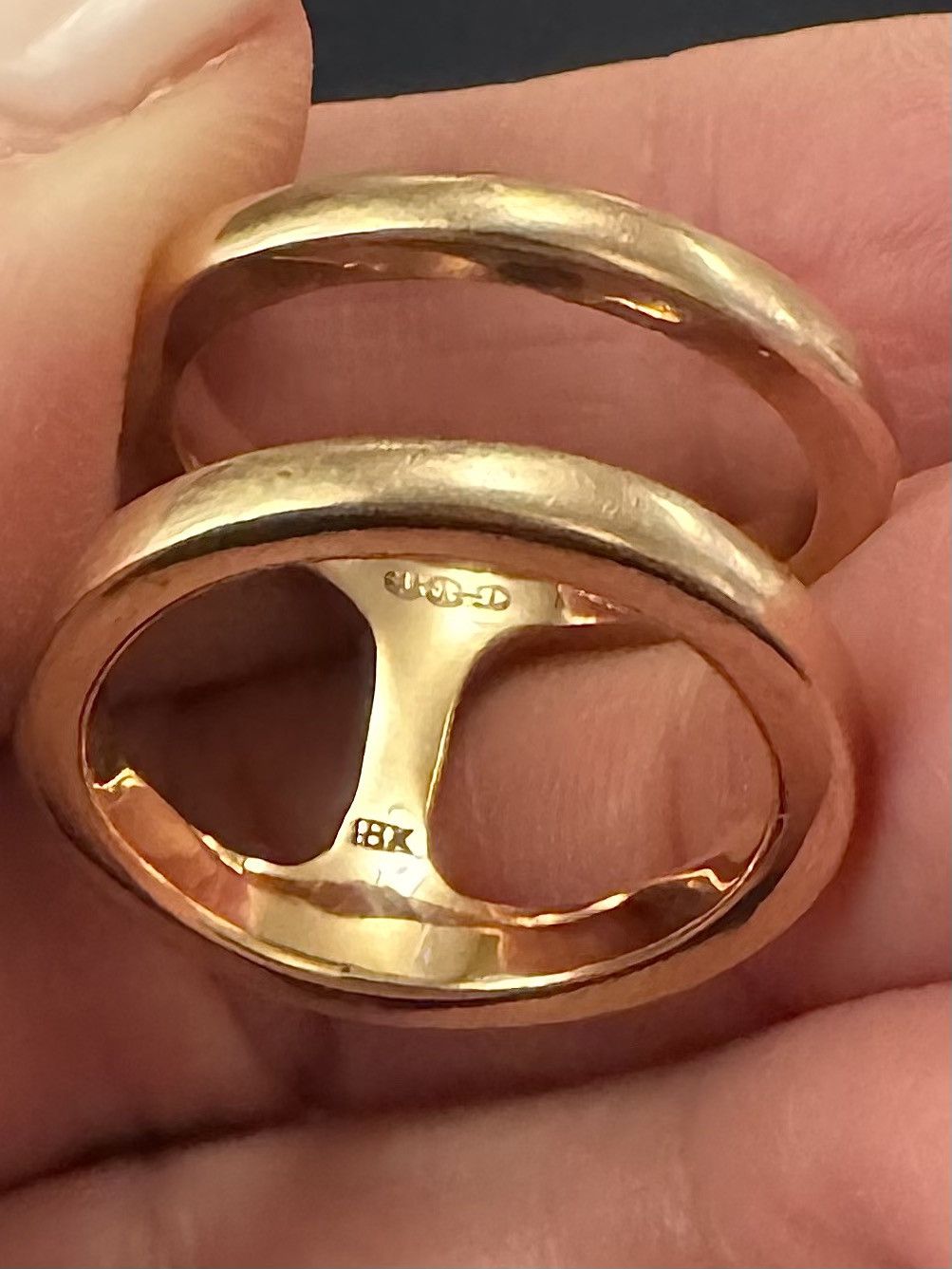 Hoorsenbuhs Hoorsenbuhs Phantom Ring - 18K Rose Gold with Pavé Diamonds Size ONE SIZE - 7 Thumbnail