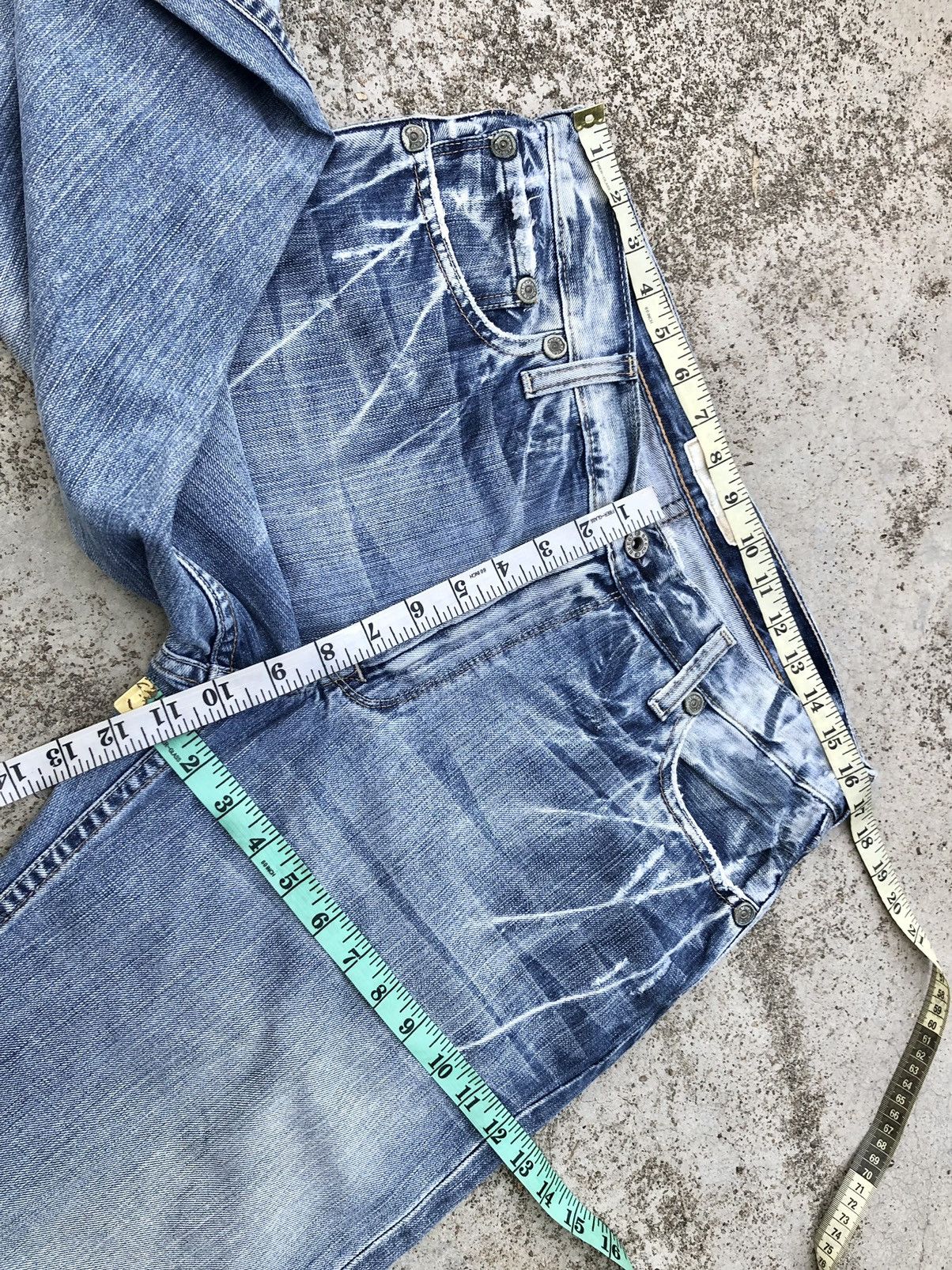 If Six Was Nine FLARED⚡️⚡️BKE WASHED BLUE DENIM Size US 34 / EU 50 - 7 Thumbnail