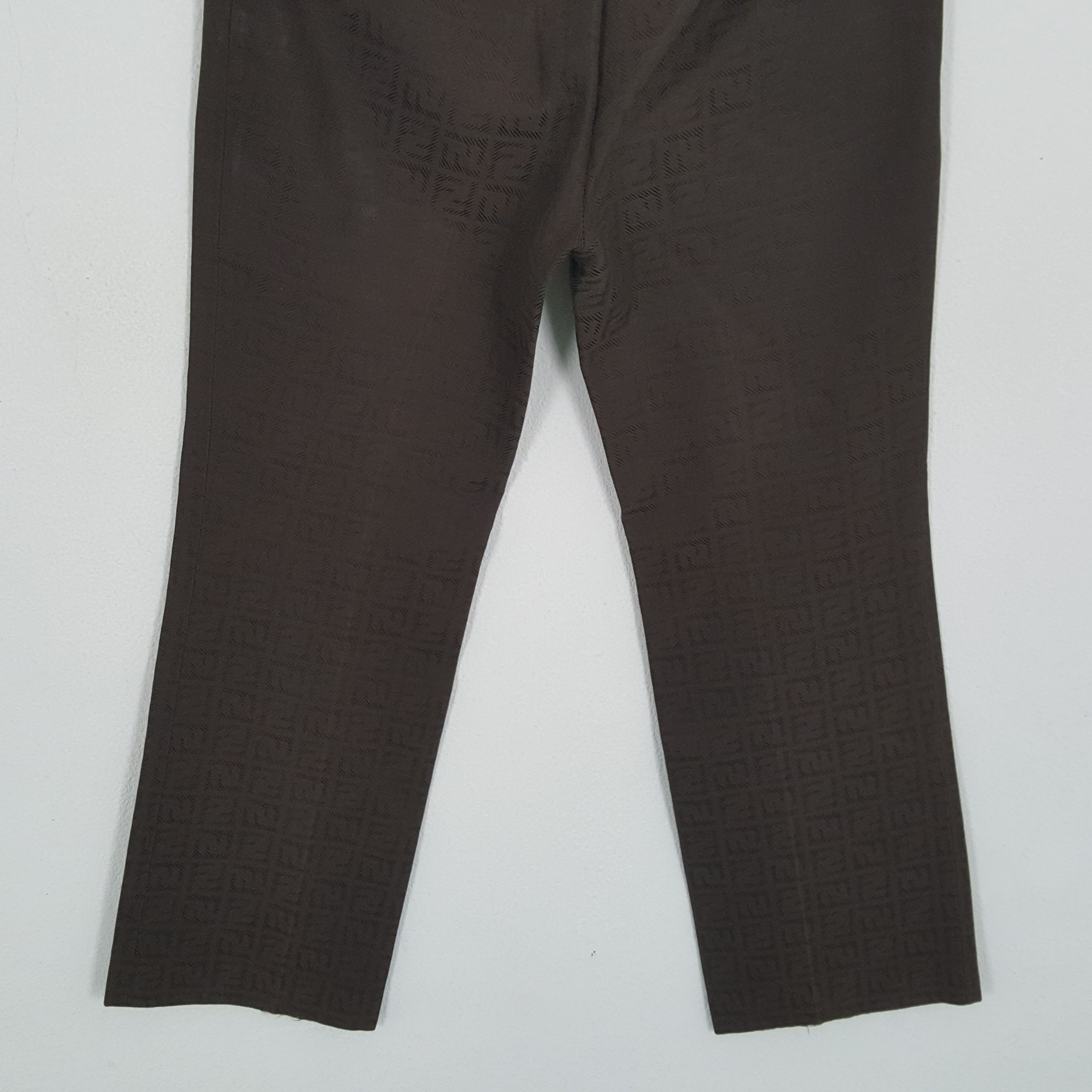 Fendi × Vintage Vintage FENDI Italian Fashion Brand Monogram Design Pants Size 27" / US 4 / IT 40 - 6 Thumbnail