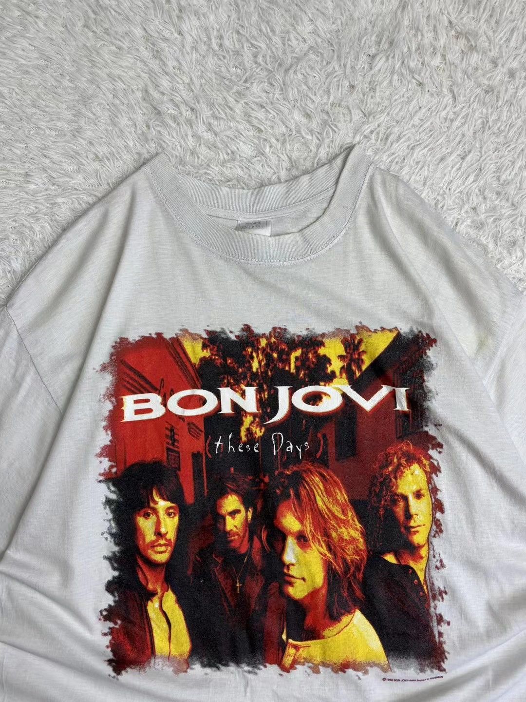 Band Tees × Bon Jovi × Vintage Vintage band tee Bob Jovi 90s Size US XL / EU 56 / 4 - 3 Thumbnail