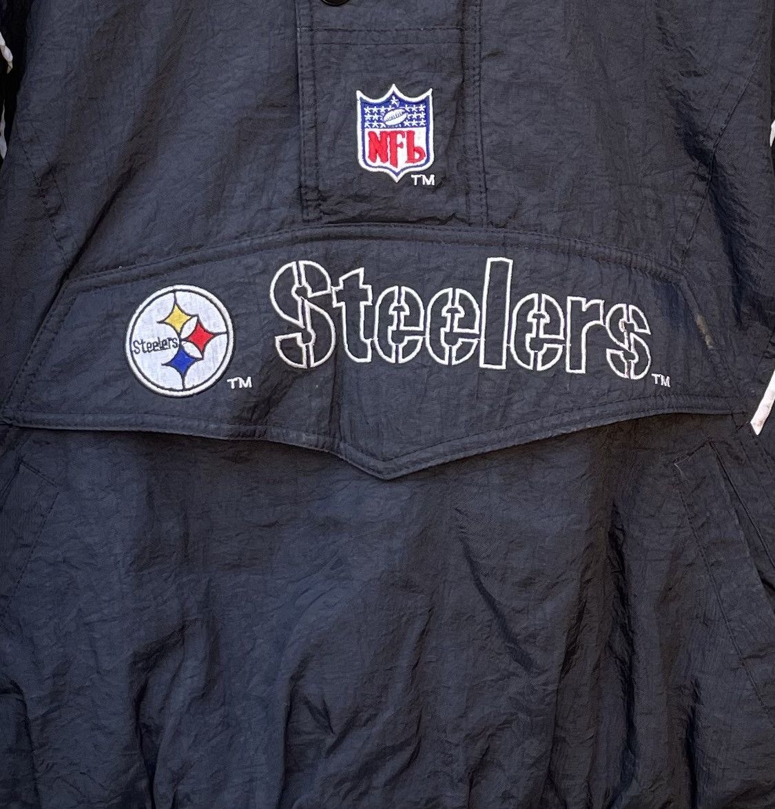 Starter Vintage 90s Starter Pro Line Steelers half zip Kangaroo Size US S / EU 44-46 / 1 - 4 Thumbnail