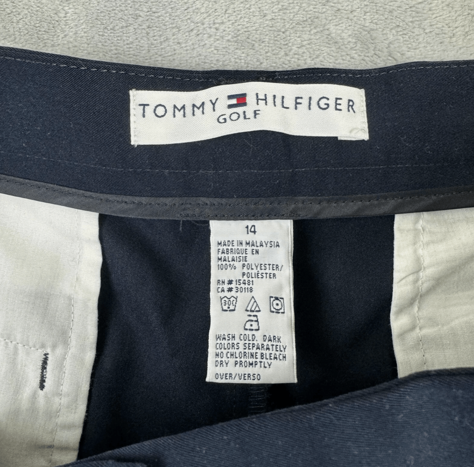 Tommy Hilfiger Vtg Tommy Hilfiger Golf Shorts Womens 14 Blue 7" Inseam Size 36" / US 14 / IT 50 - 2 Thumbnail