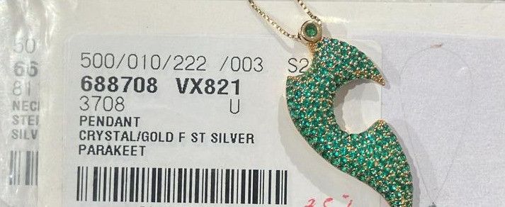 Bottega Veneta o1n1vont1124 Size: OS / Pendant Necklace Gold/Parakeet Size ONE SIZE - 8 Thumbnail