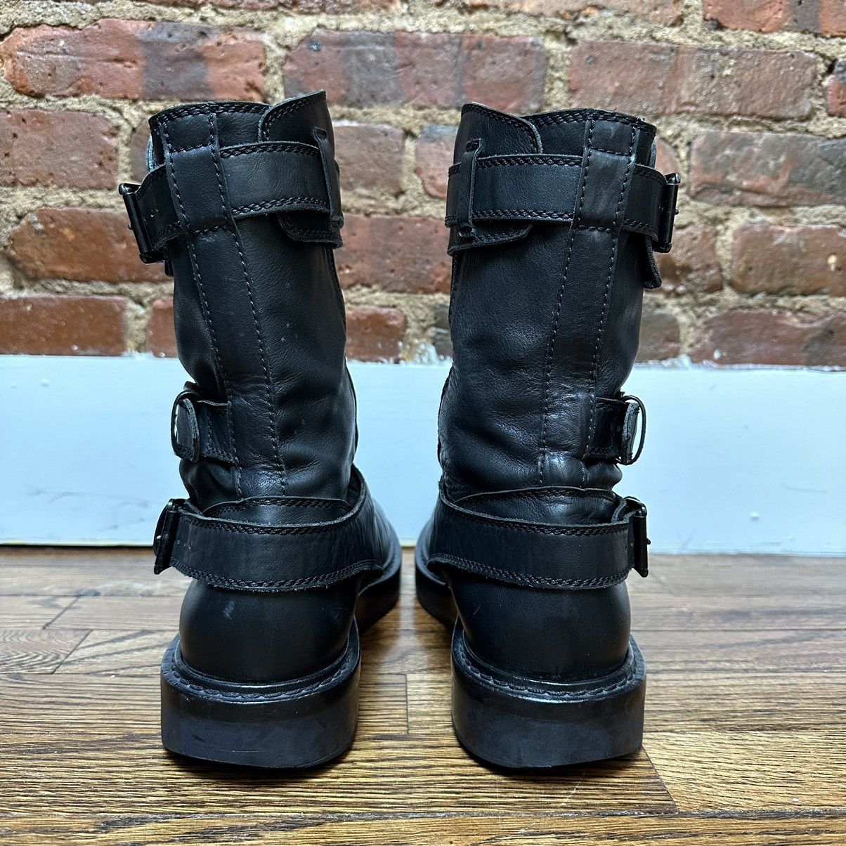 Ann Demeulemeester Ann Demeulemeester Black Leather Space Motorcycle Boots Size US 9.5 / EU 42-43 - 4 Thumbnail