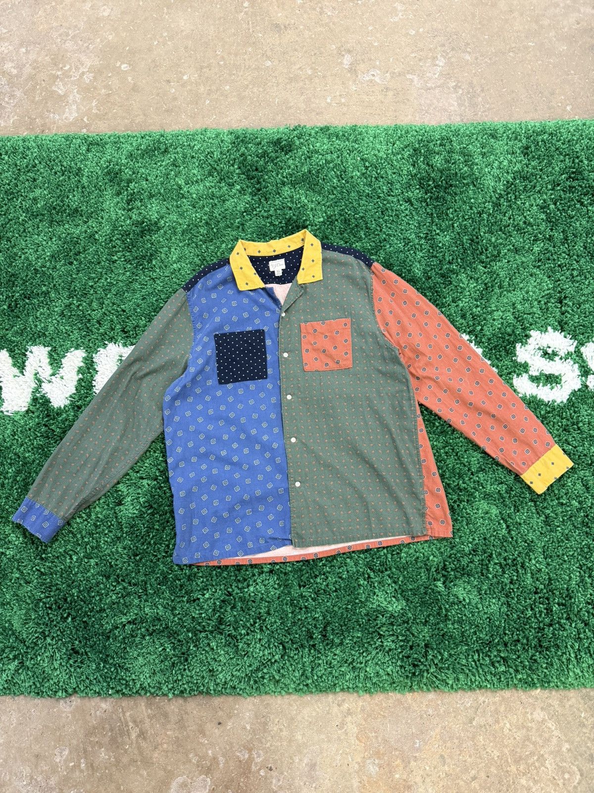 J.Crew RARE J.Crew Paisley Patch Work Shirt Sz. XL J Crew Sewn Size US XL / EU 56 / 4 - 1 Thumbnail