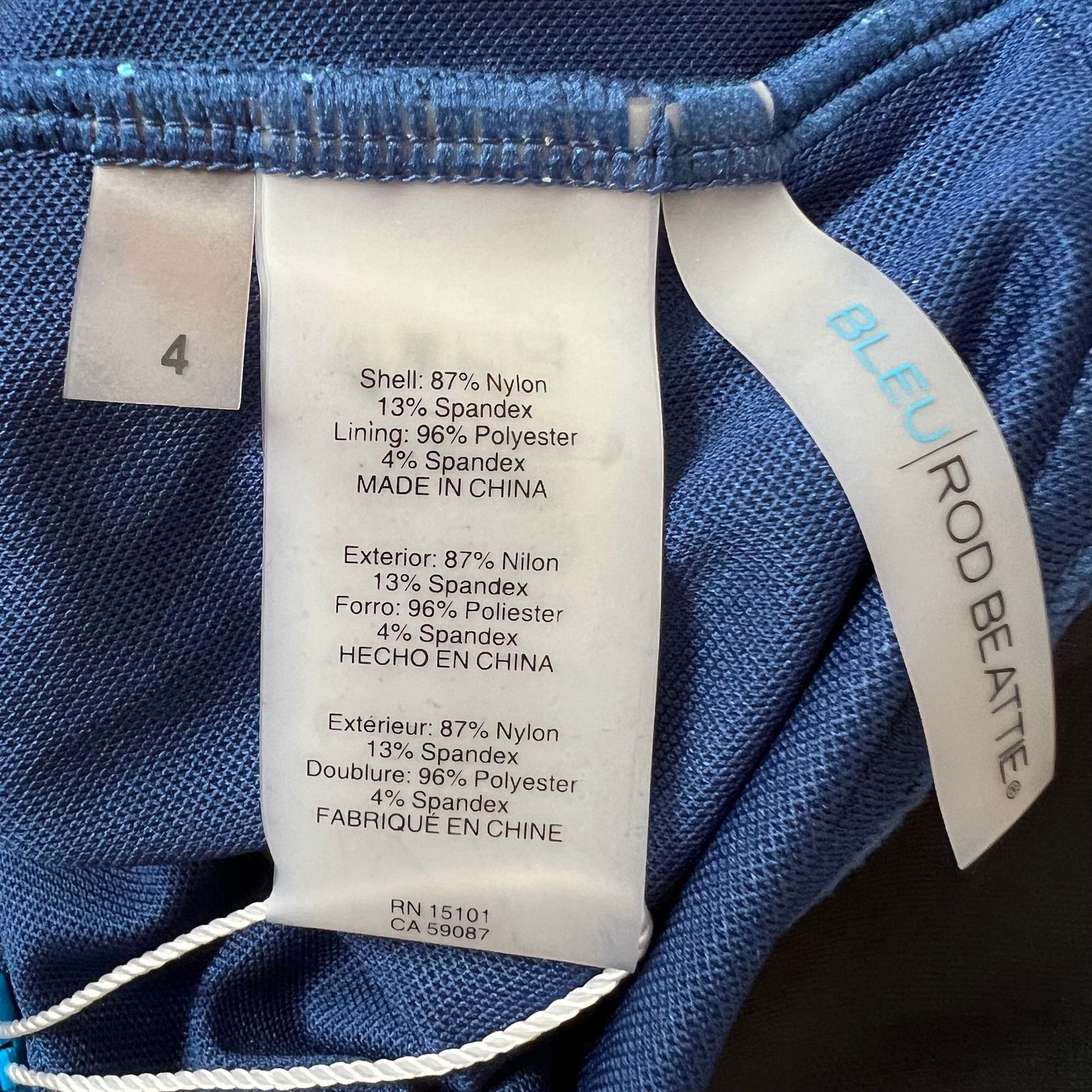 Other Bleu by Rod Beattie Palm-Print Bandeau Swimsuit, US4 Size ONE SIZE - 10 Thumbnail