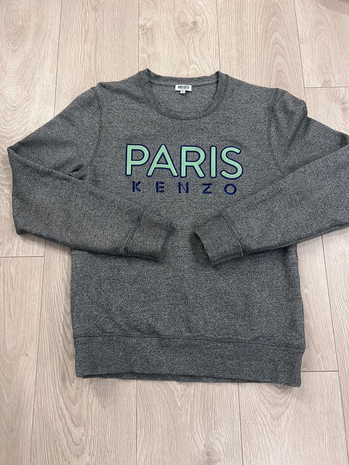 Kenzo × Vintage Kenzo Paris Crew Neck Sweatshirt Medium Luxury Designer Size US M / EU 48-50 / 2 - 1 Thumbnail
