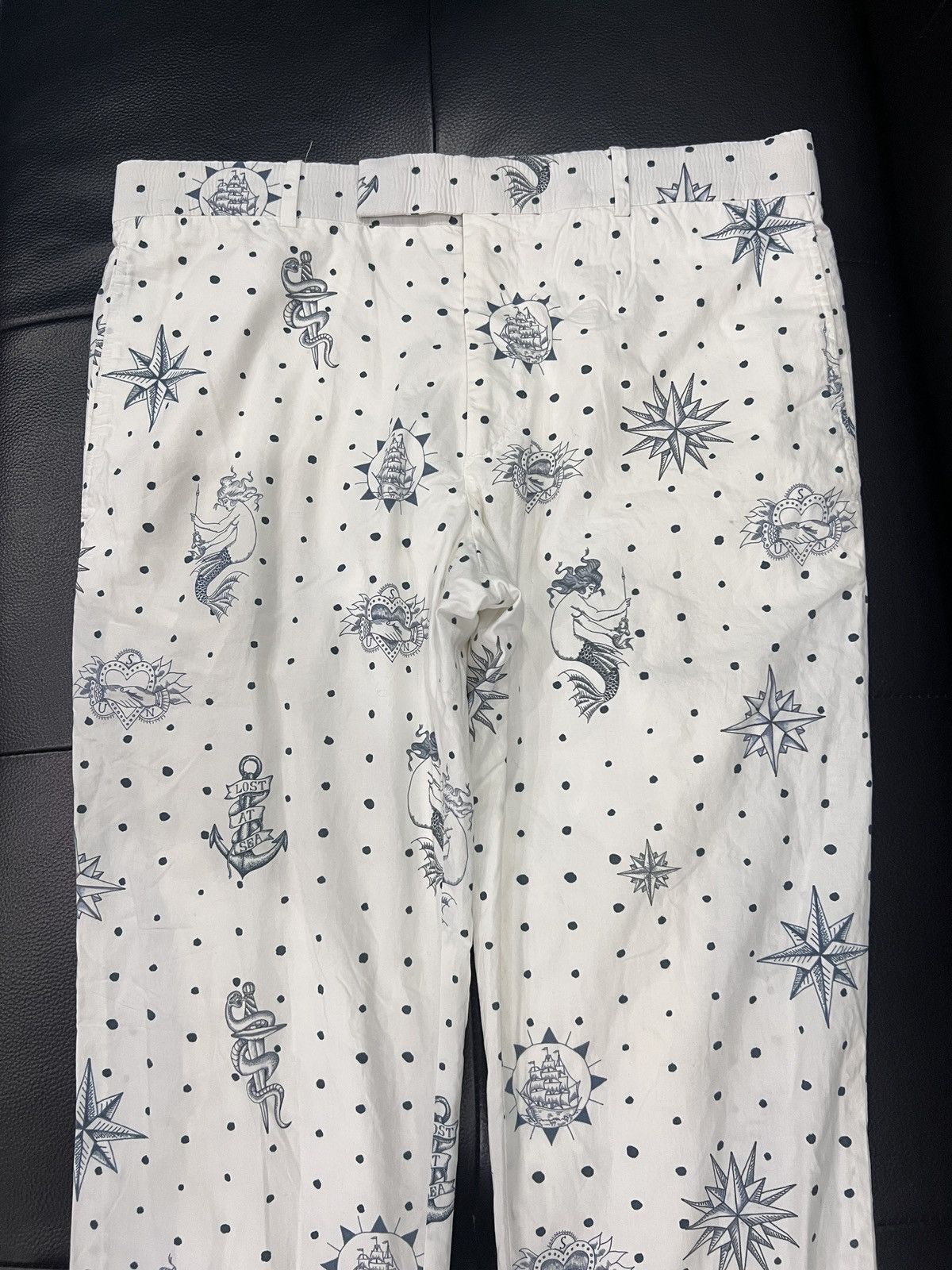 Alexander McQueen Alexander McQueen Runway Nautical Tattoo Mermaid / Anchor / Size US 32 / EU 48 - 3 Thumbnail