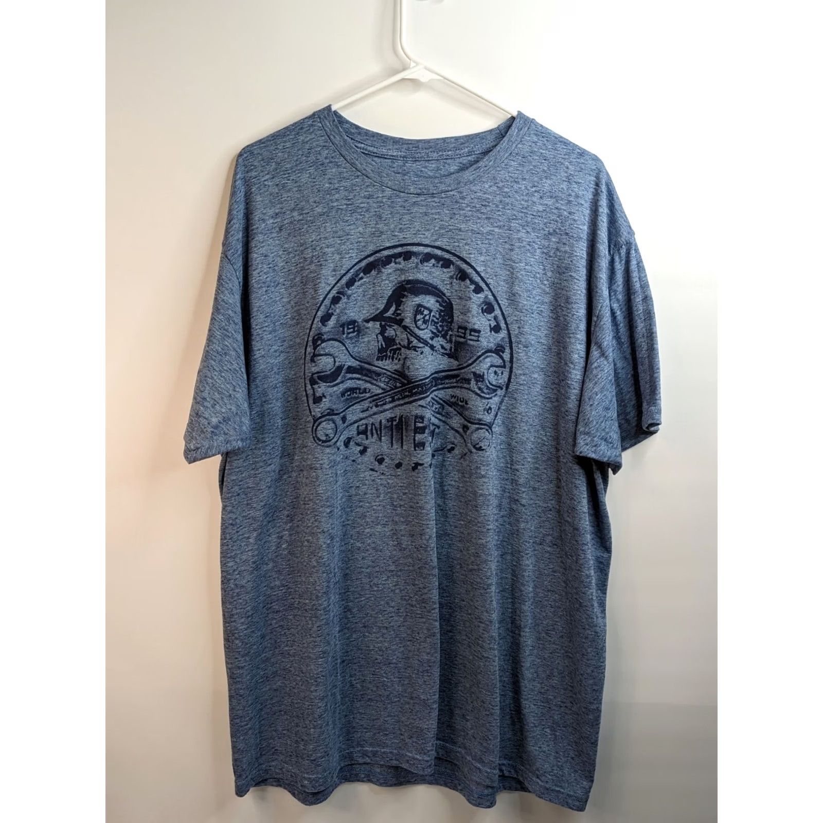 Metal Mulisha Metal Mulisha Shirt USA Skull Flag Crewneck Tee 2XL Blue Men Shirt Short Sleeve Vintage No Size US XXL / EU 58 / 5 - 3 Thumbnail