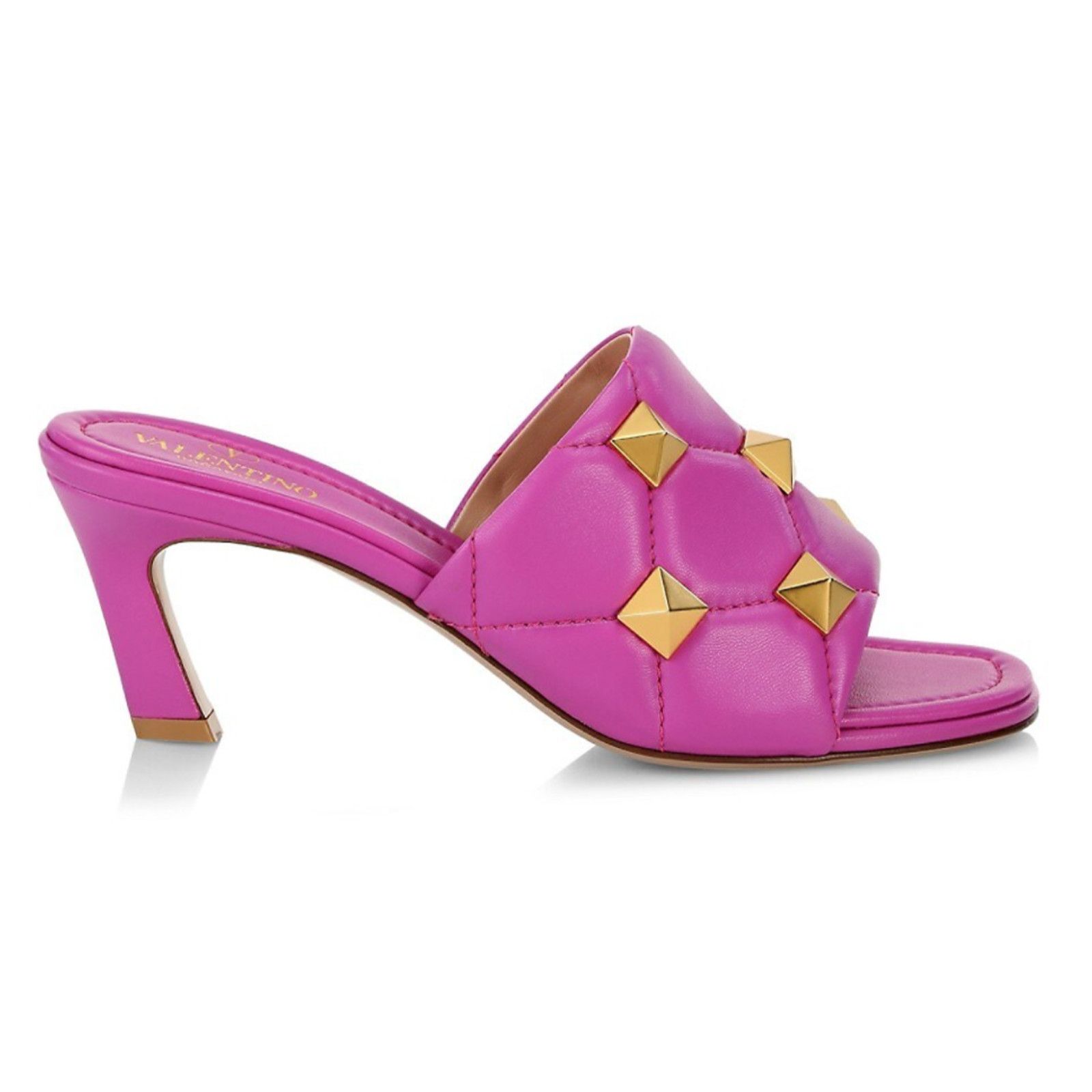 Valentino Rockstud Roman Stud Backless Mule Slide Heel Sandal 36 Size US 6 / IT 36 - 1 Thumbnail
