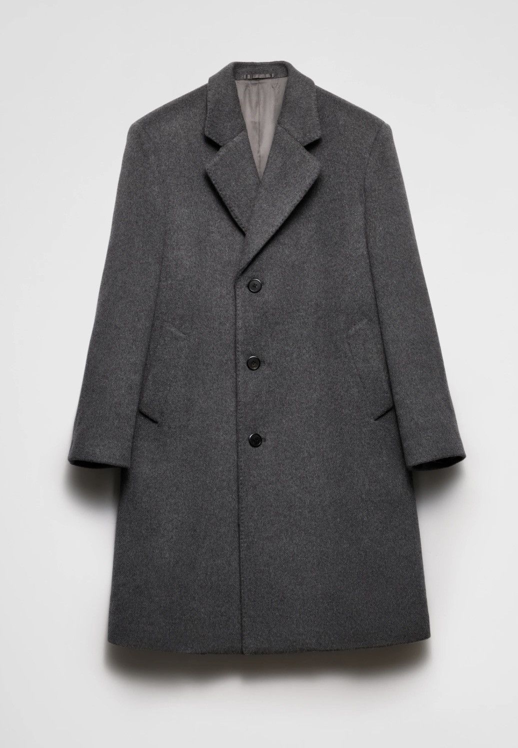 Prada Prada Single-breasted Wool Coat in Slate Grey Size 48R Size US M / EU 48-50 / 2 - 2 Thumbnail