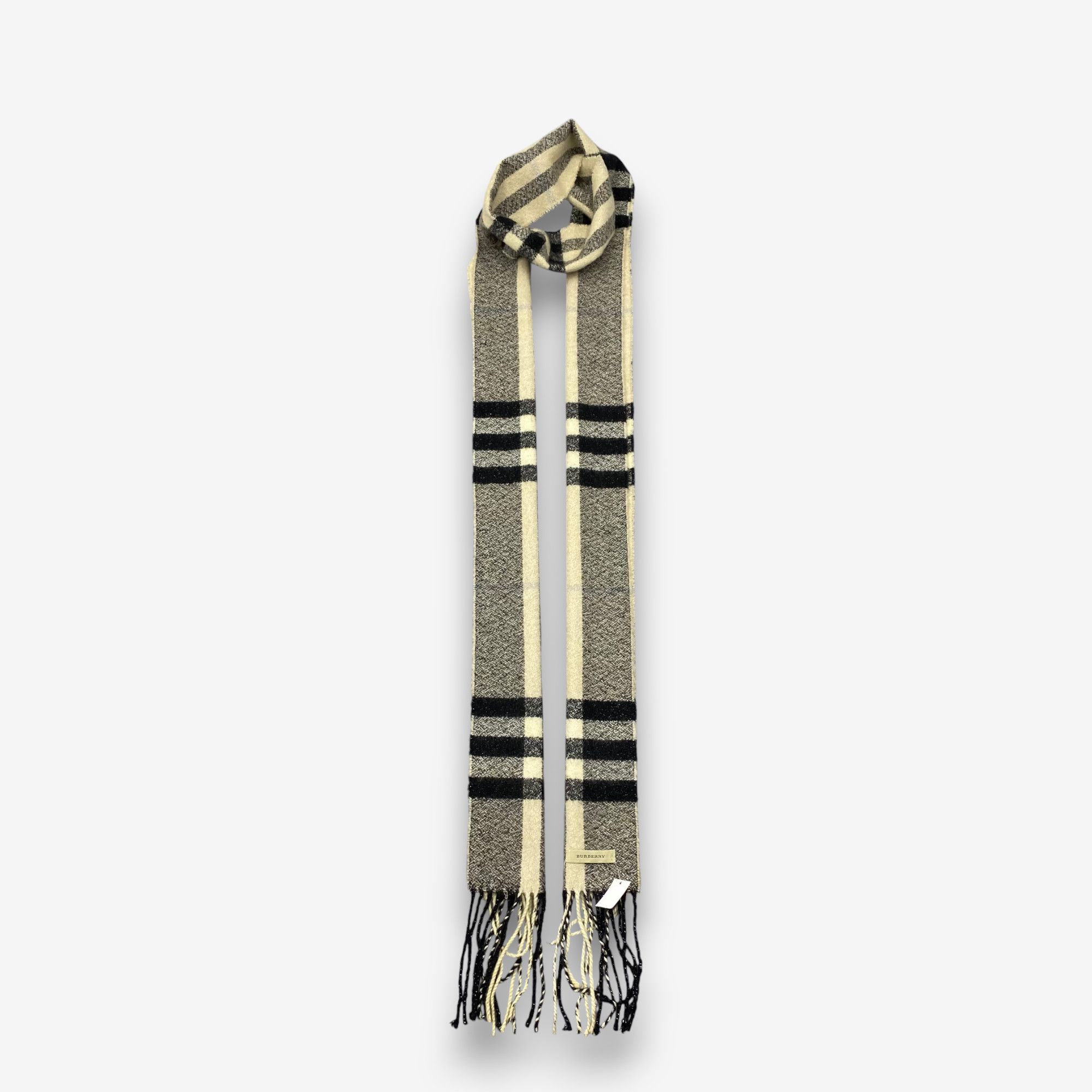 Burberry Vintage Burberry Scarf Muffler Cashmere Checkered Scarves Size ONE SIZE - 1 Thumbnail