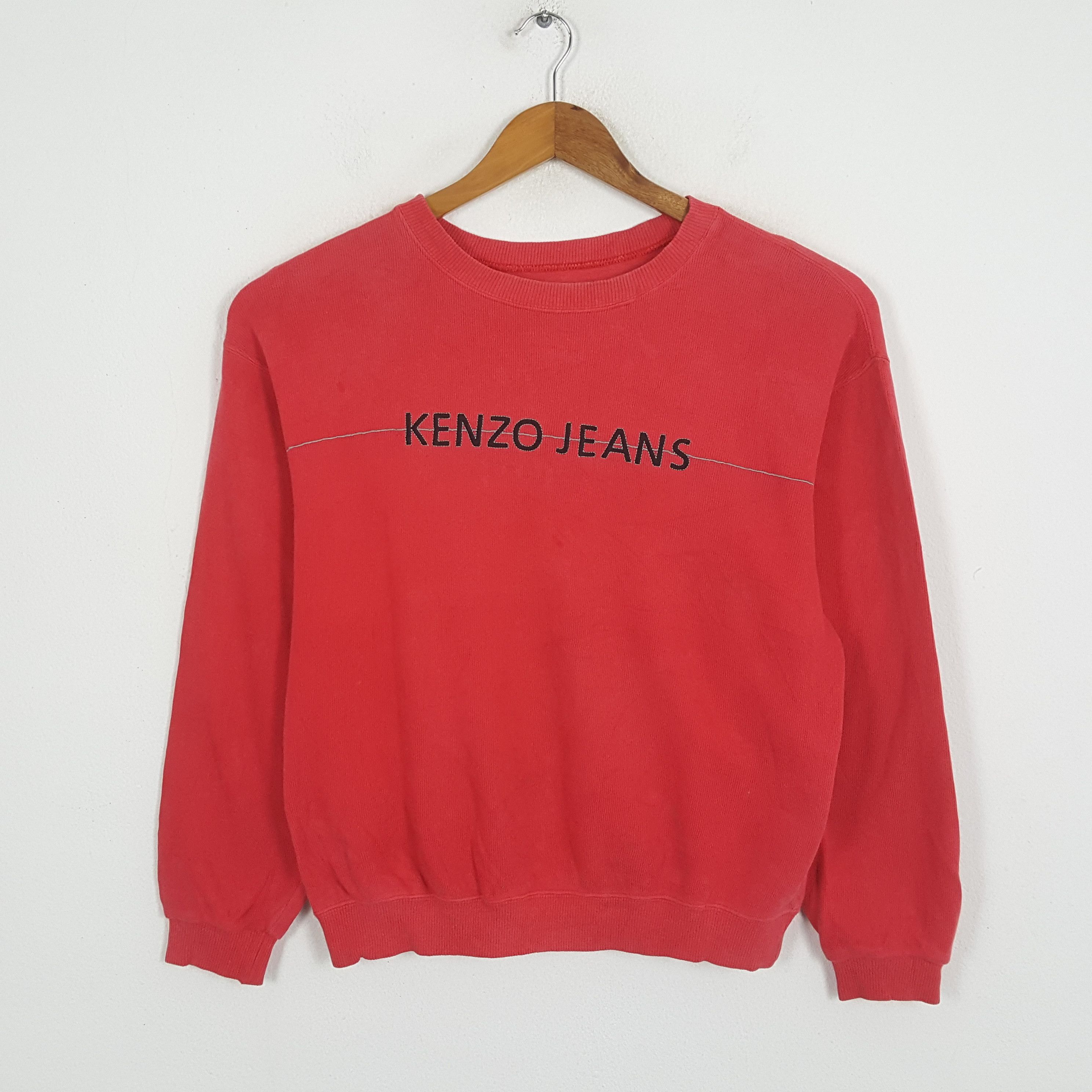 Japanese Brand × Kenzo × Vintage Vintage KENZO JEANS Japan Brand Sweatshirt c271n21 Size US XL / EU 56 / 4 - 1 Thumbnail