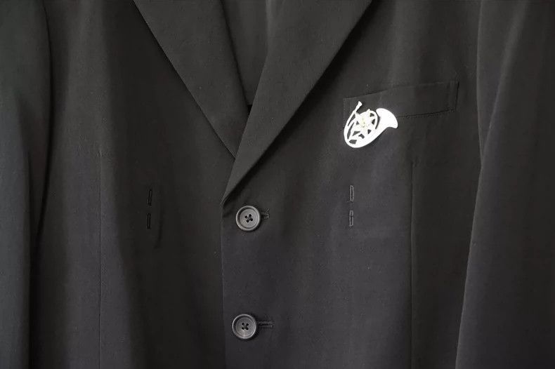 Yohji Yamamoto Yohji Yamamoto Black Leather Trim Jacket-2505 Size US M / EU 48-50 / 2 - 3 Thumbnail