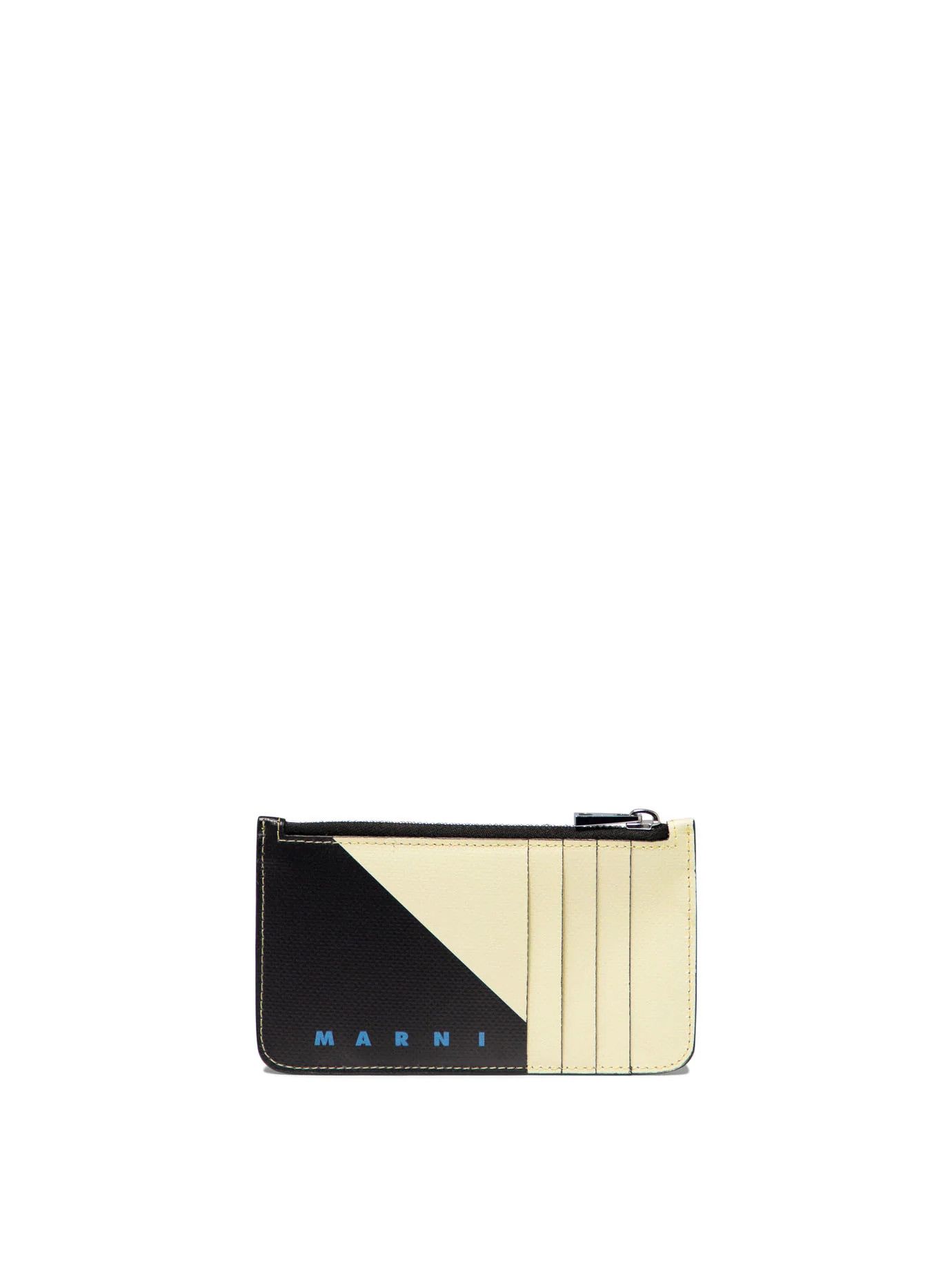 Marni o1s22i1n0924 Size: OS / Tribeca Card Wallet in White/Black Size ONE SIZE - 1 Thumbnail
